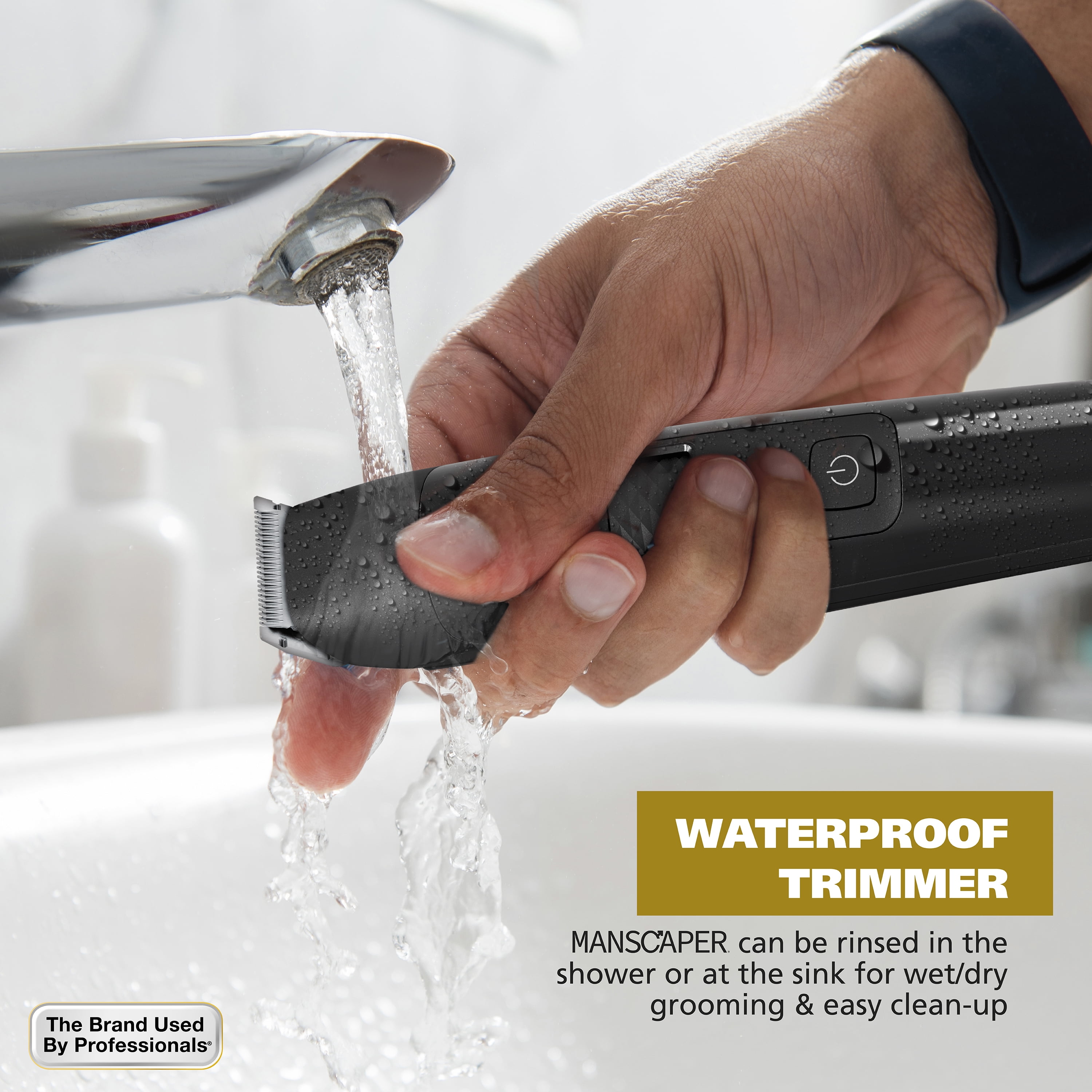 Wahl Manscaper Rechargeable Body Groomer for Men, Waterproof, Lithium Ion Battery, 1pc, Black - 5618-100 - Image 2