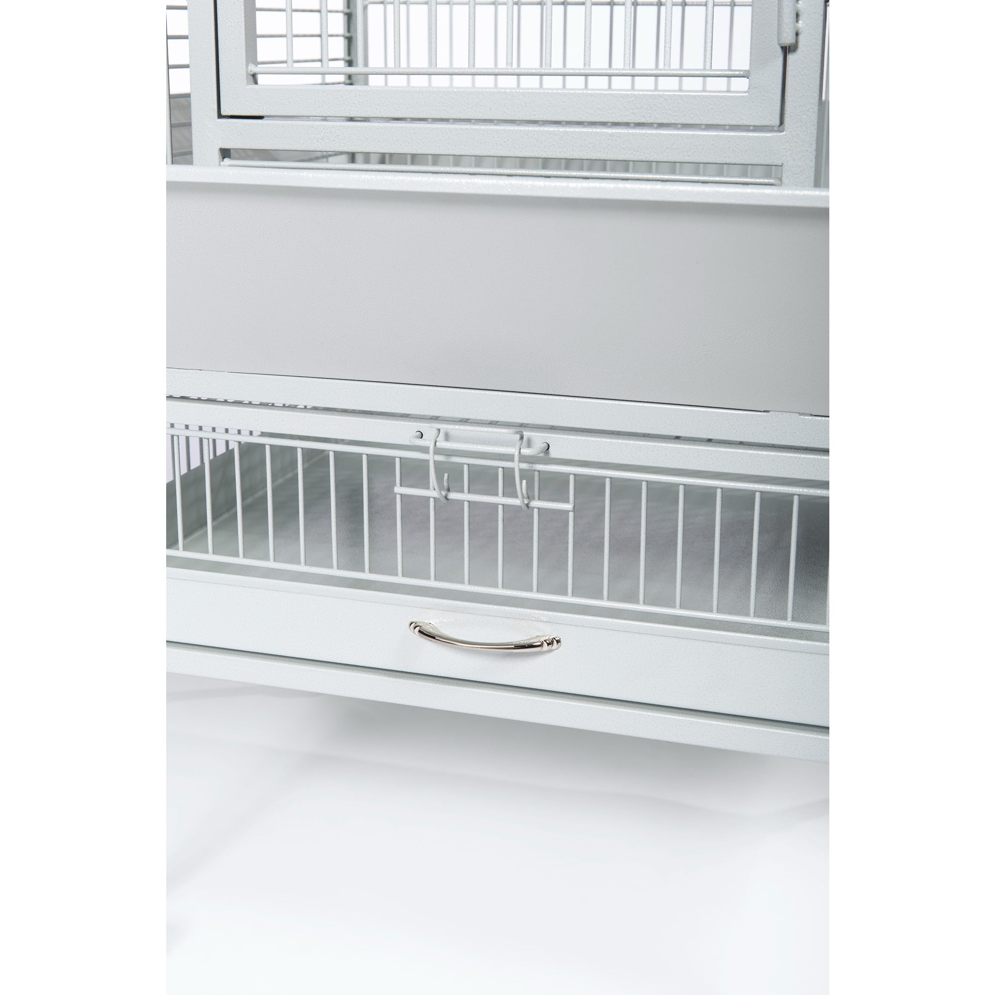 Prevue Pet Products Select Wrought Iron Parrot Bird Cage 24x20x60", Pewter - Image 6