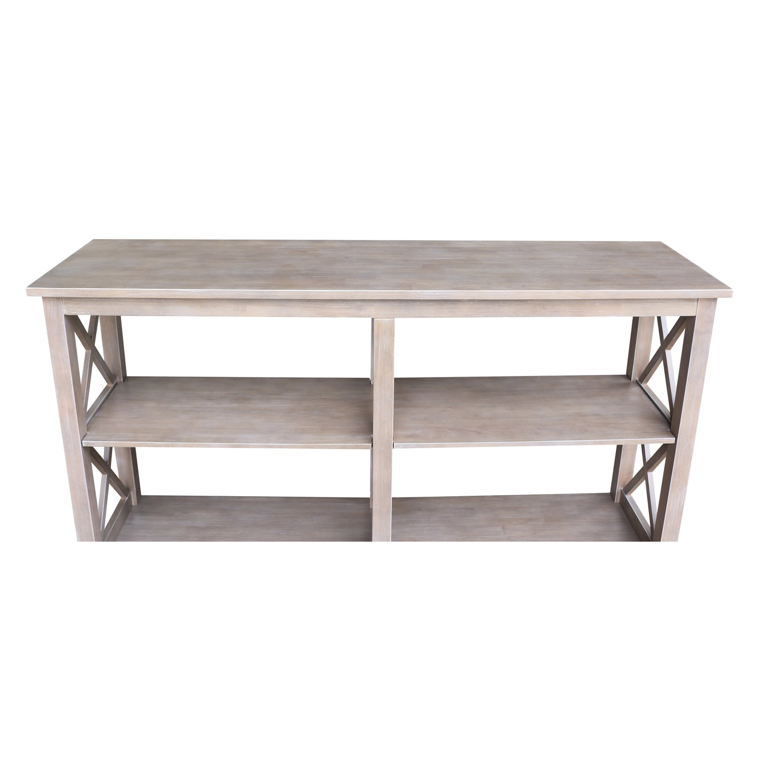 International Concepts Hampton 60" Console Table in Washed Gray Taupe - Image 3