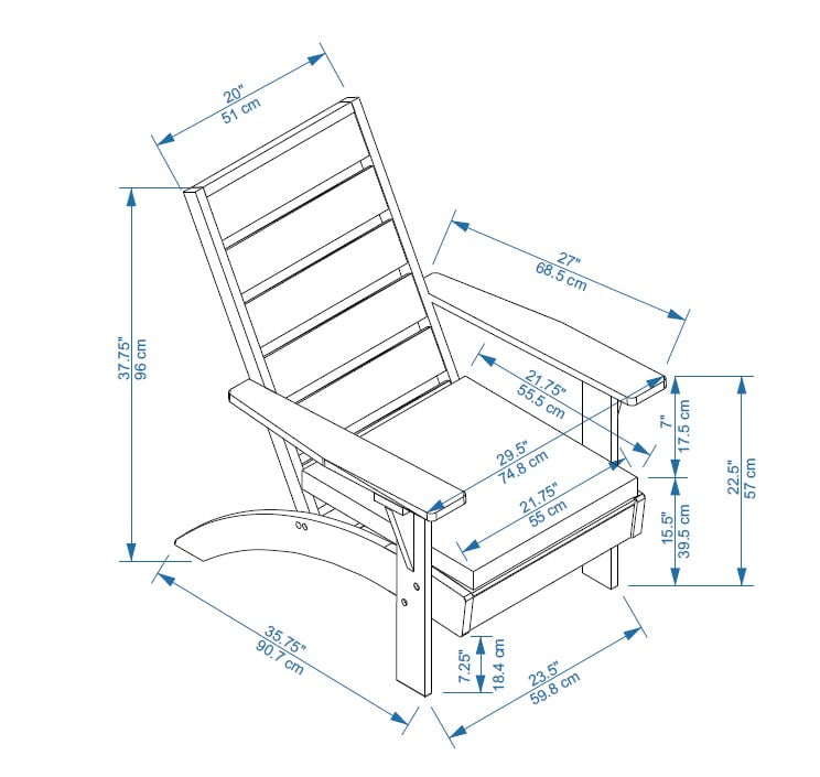 Linon Riverpark Slat Back Acacia Outdoor Lounge Chair with Cushion, Brown/Beige - Image 2