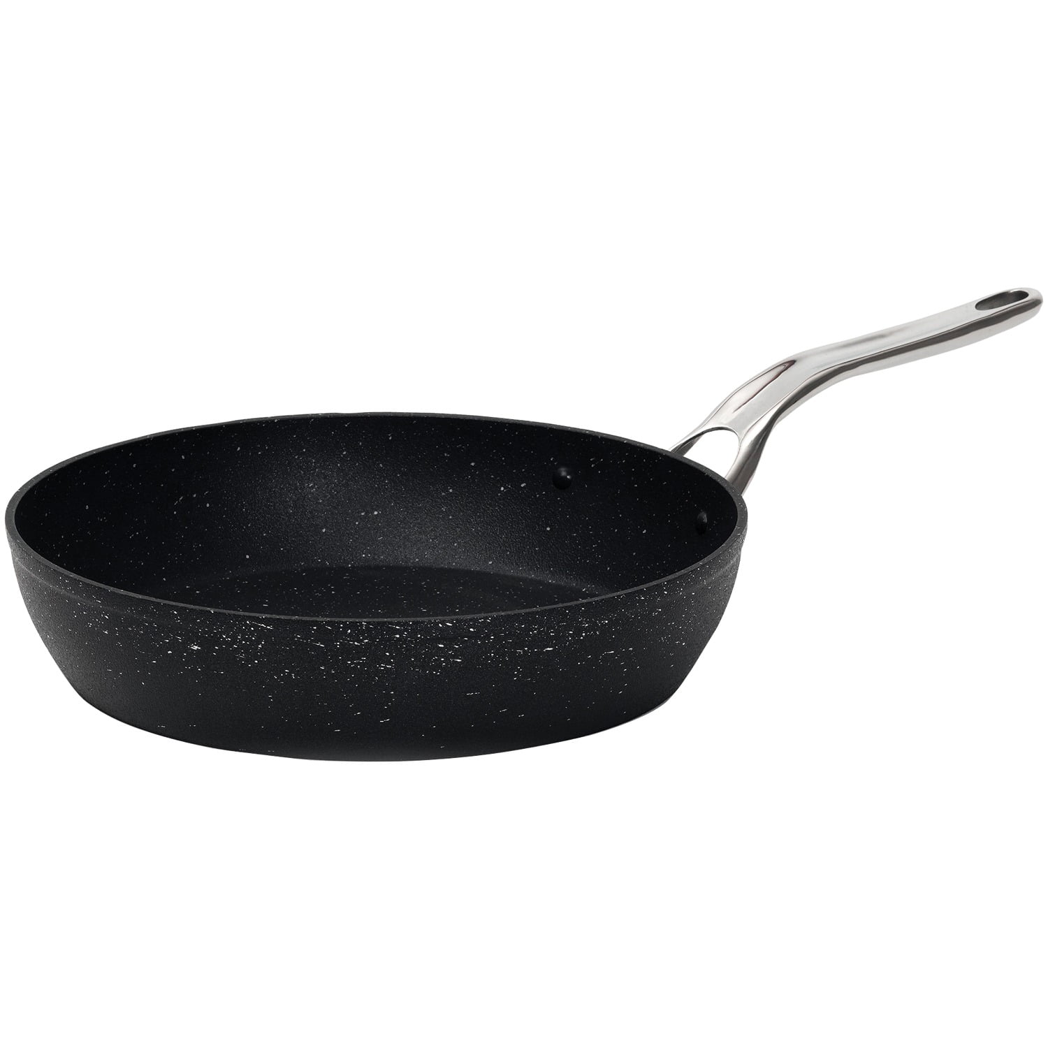 The Rock by Starfrit Fry Pan with Stainless Steel Handle 10" and Fry Pan with Stainless Steel Handle 12" - Image 2