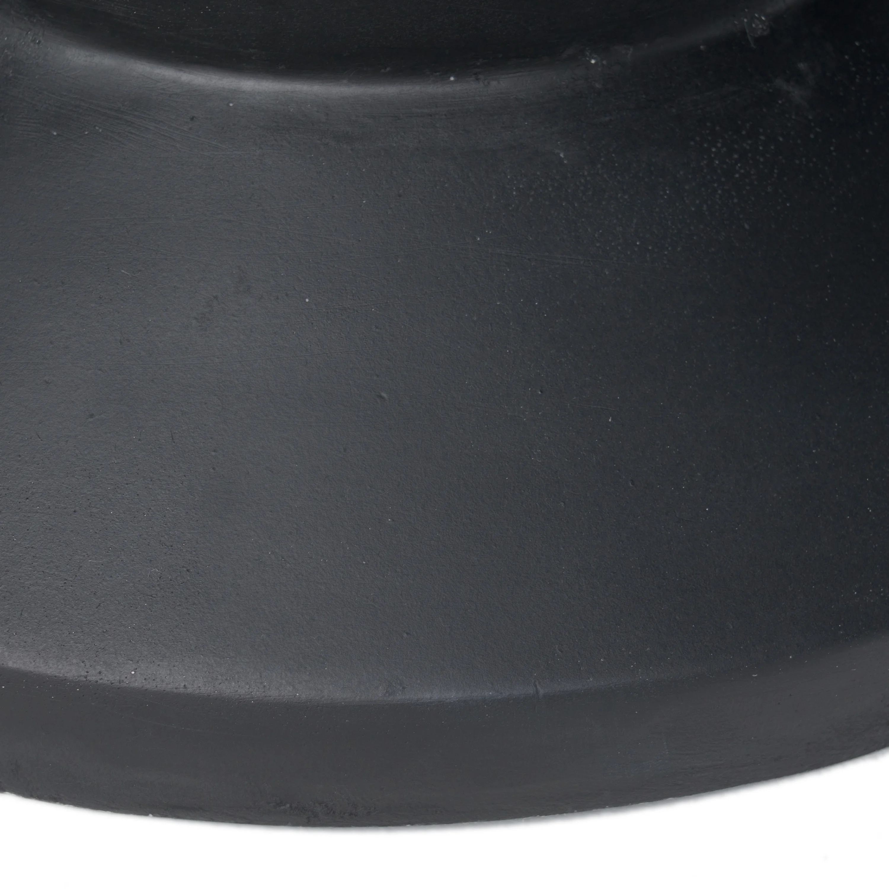 Outdoor 22" Light-Weight Concrete Side Table, Black - Image 2