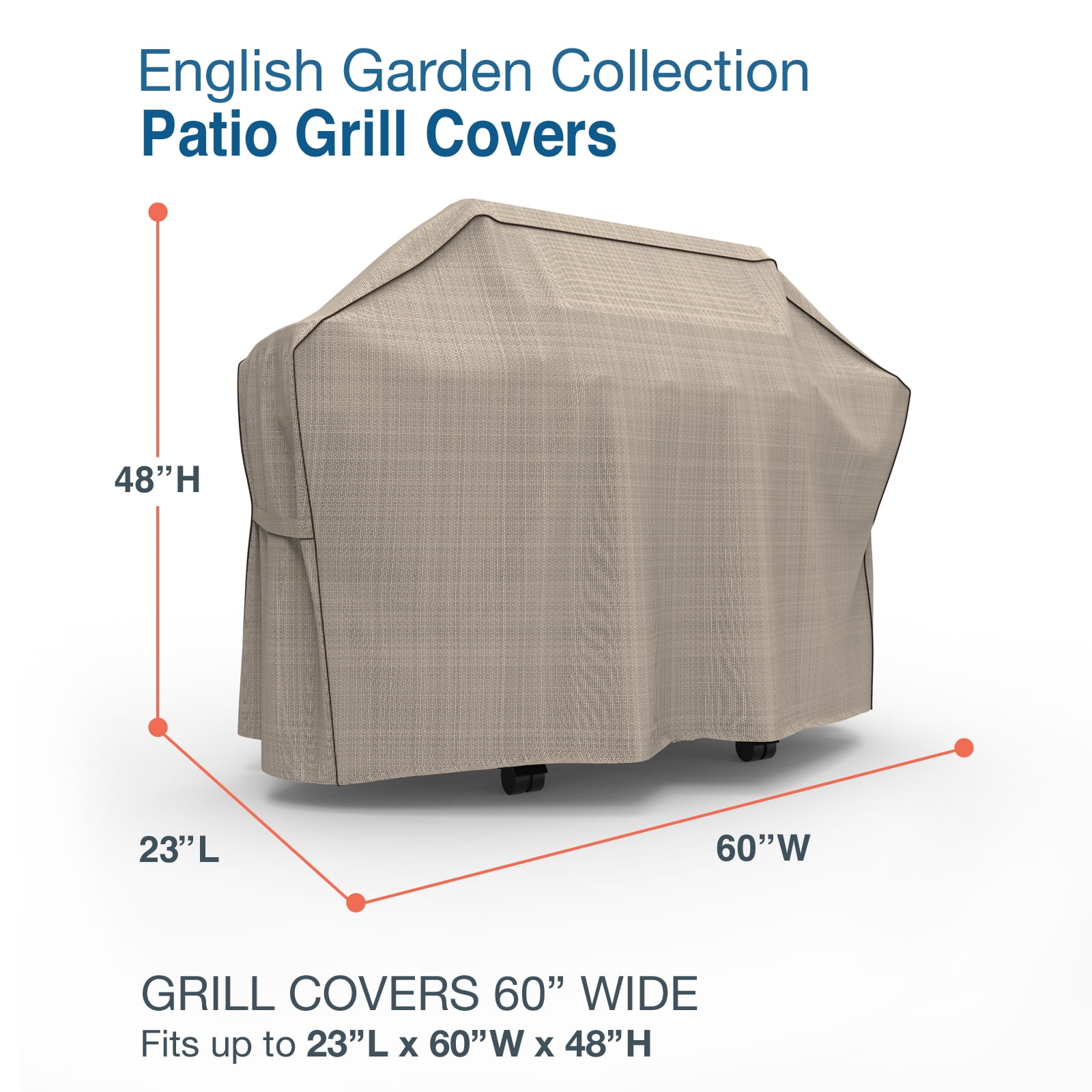 Budge Industries English Garden 60 in. Heavy Duty Waterproof BBQ Grill Cover - Image 4