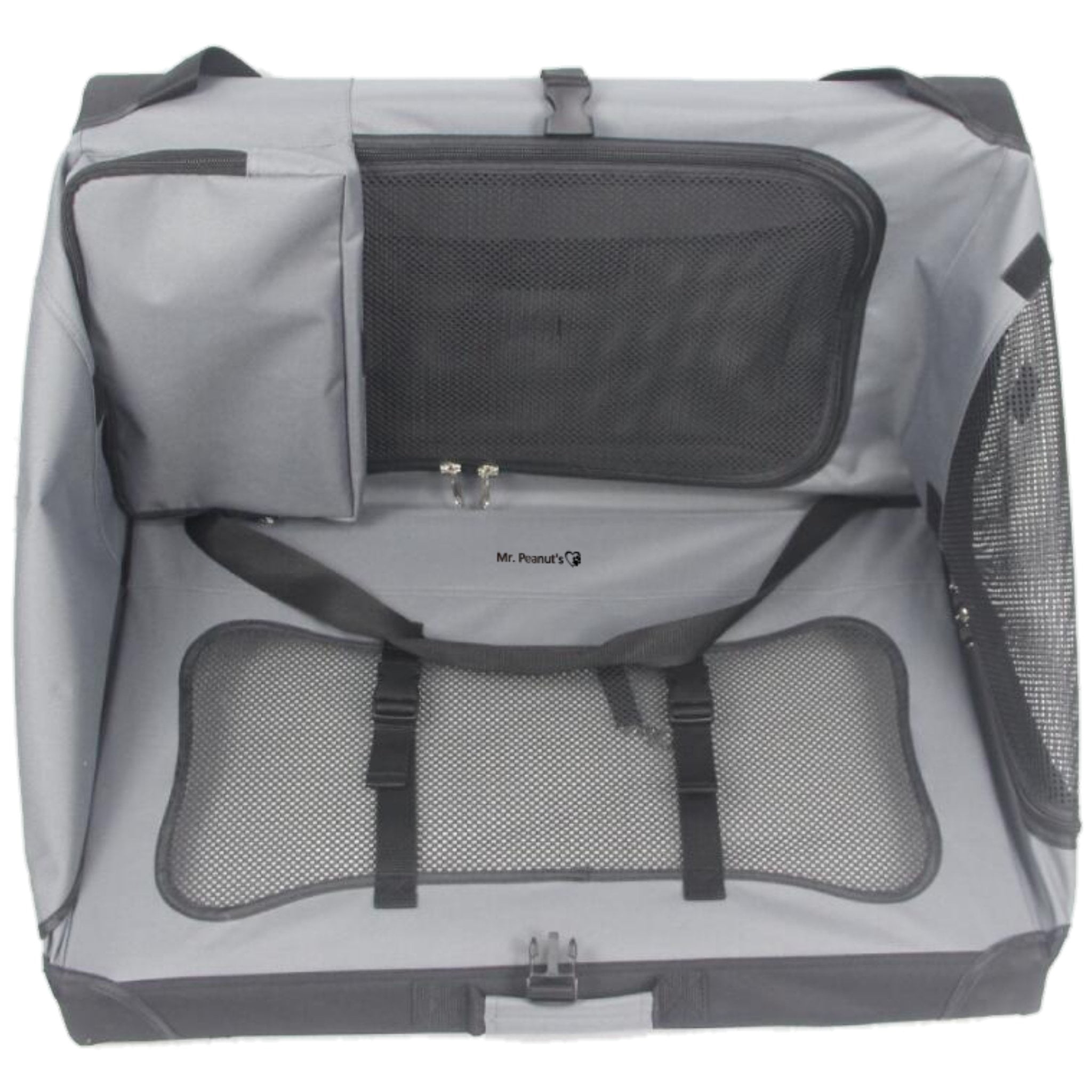 Mr. Peanut's Soft Sided Portable Pet Crate with Lightweight Aluminum Frame - Image 7