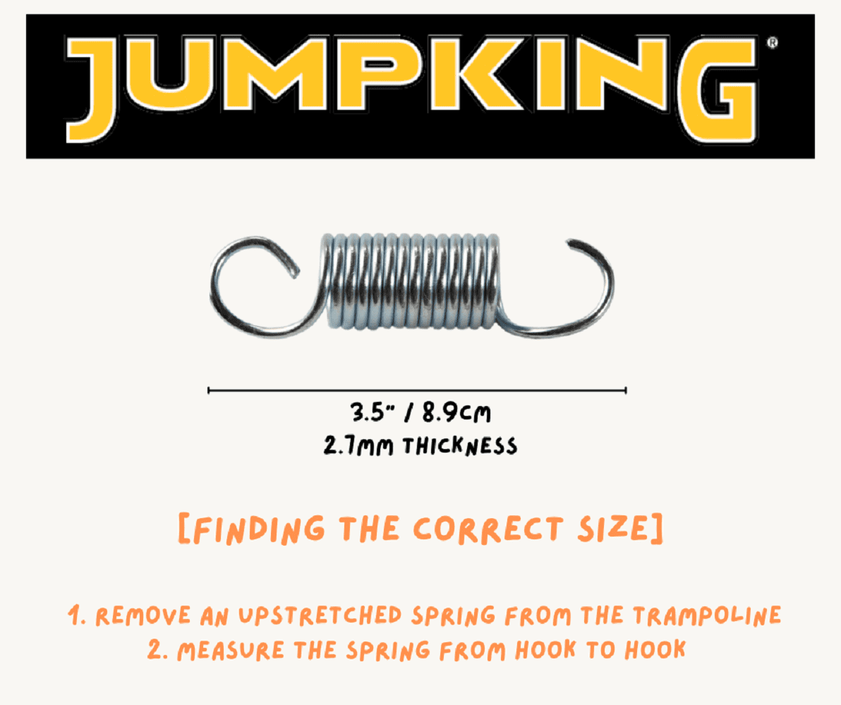 Jumpking Heavy Duty Trampoline Springs 3.5-inch for Trampolines, Stainless Steel Trampoline Replacement Springs (set of 50) - Image 3