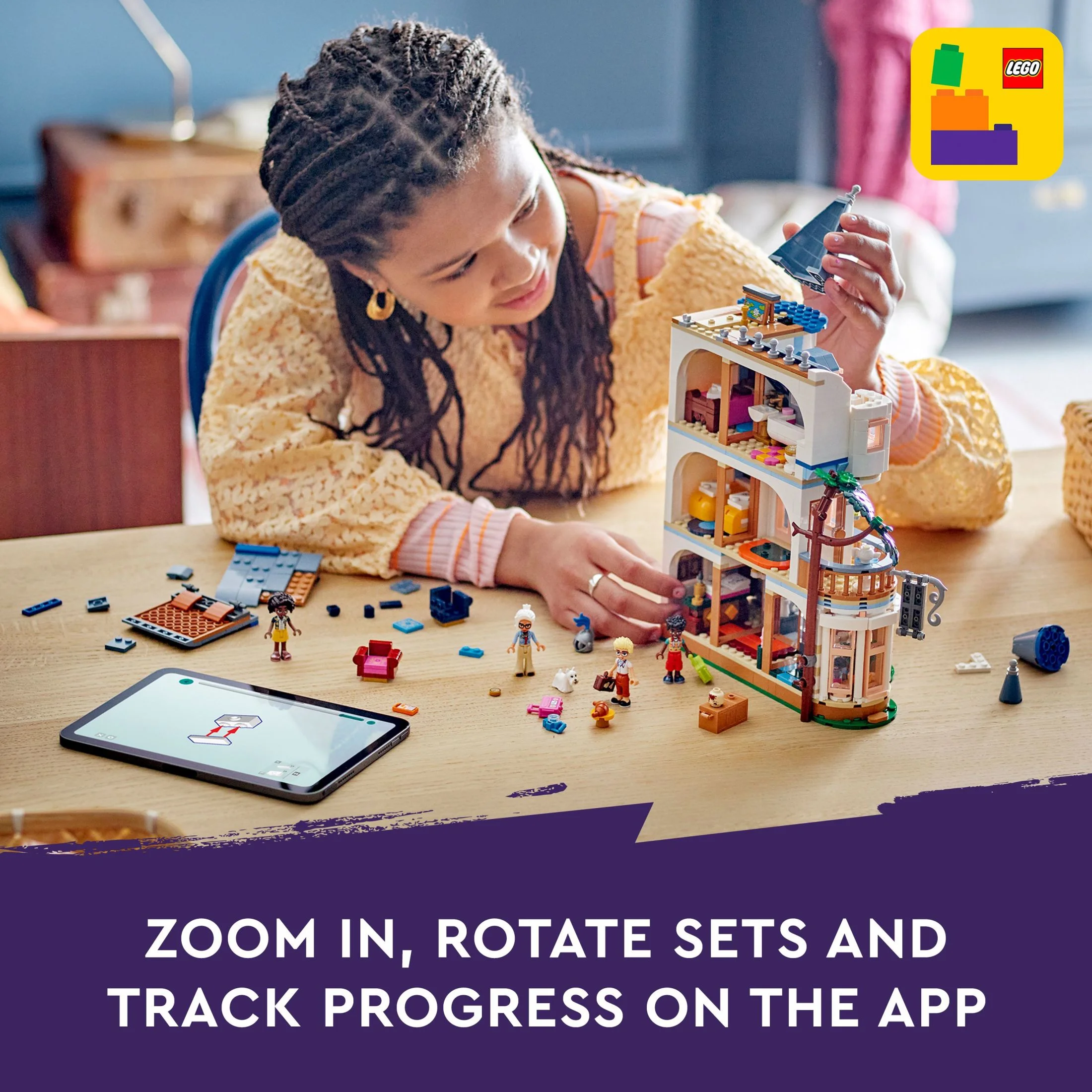 LEGO Friends Castle Bed and Breakfast Hotel Building Toy - Pretend Play Toy Figures & Playsets for Girls & Boys, Ages 12+ Years - Gift for Kids W/ Mini-Dolls - 42638 - Image 3