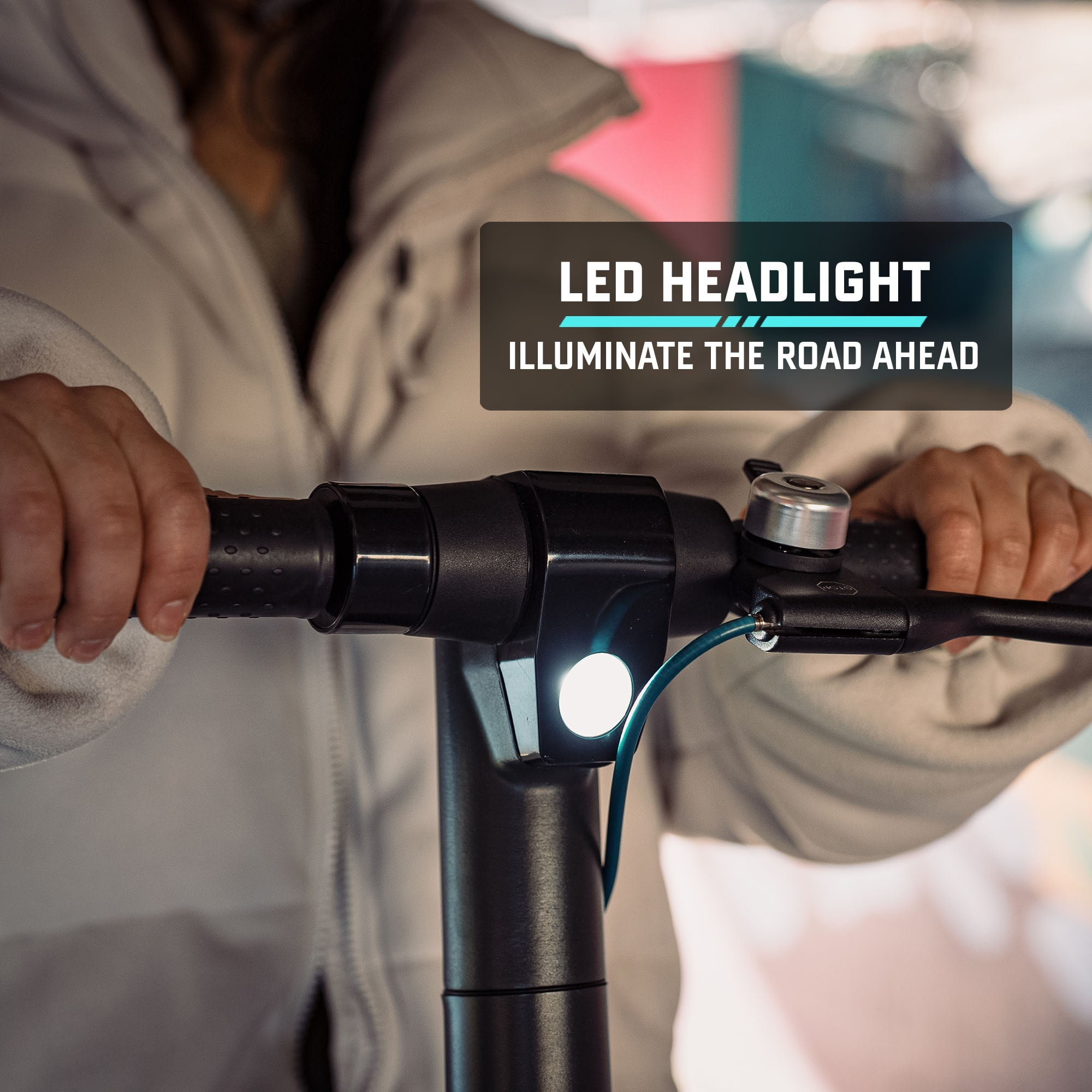 GOTRAX Rival Adult Electric Scooter, 8.5" Pneumatic Tire, Max 12 mile Range and 15.5Mph Speed, 250W Foldable Escooter for Adult, Black - Image 9