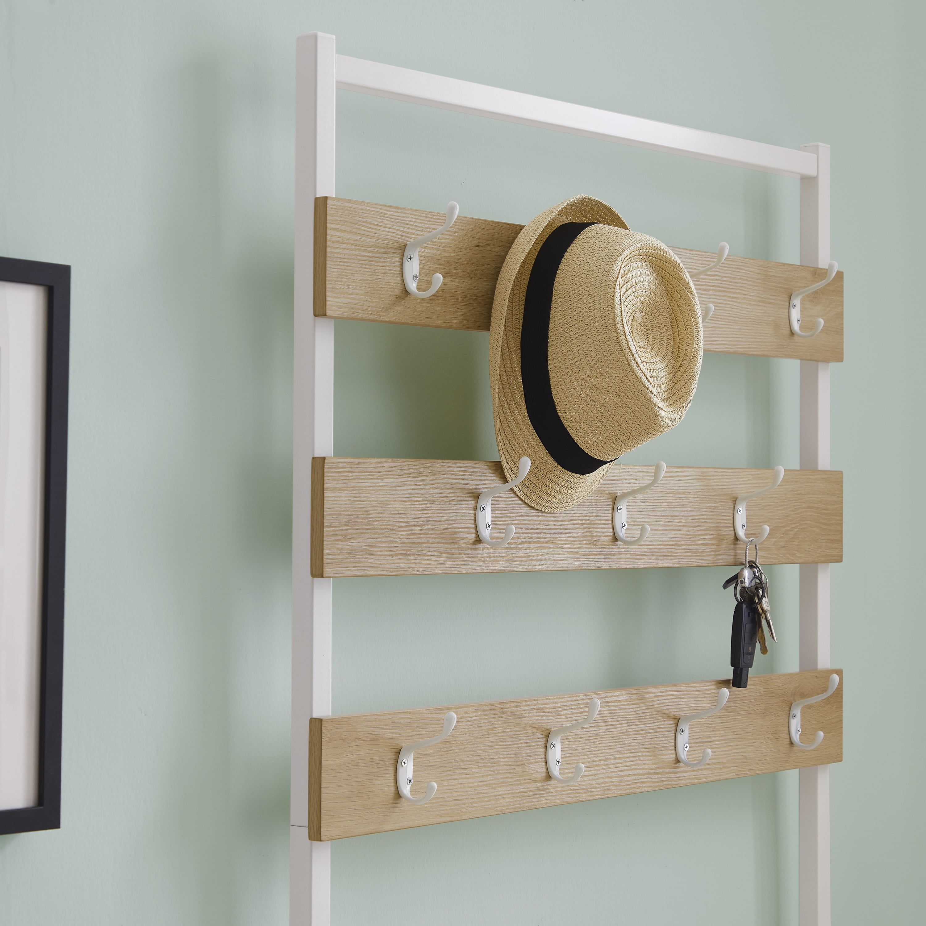 Linon Haring Hall Tree, White - Image 9