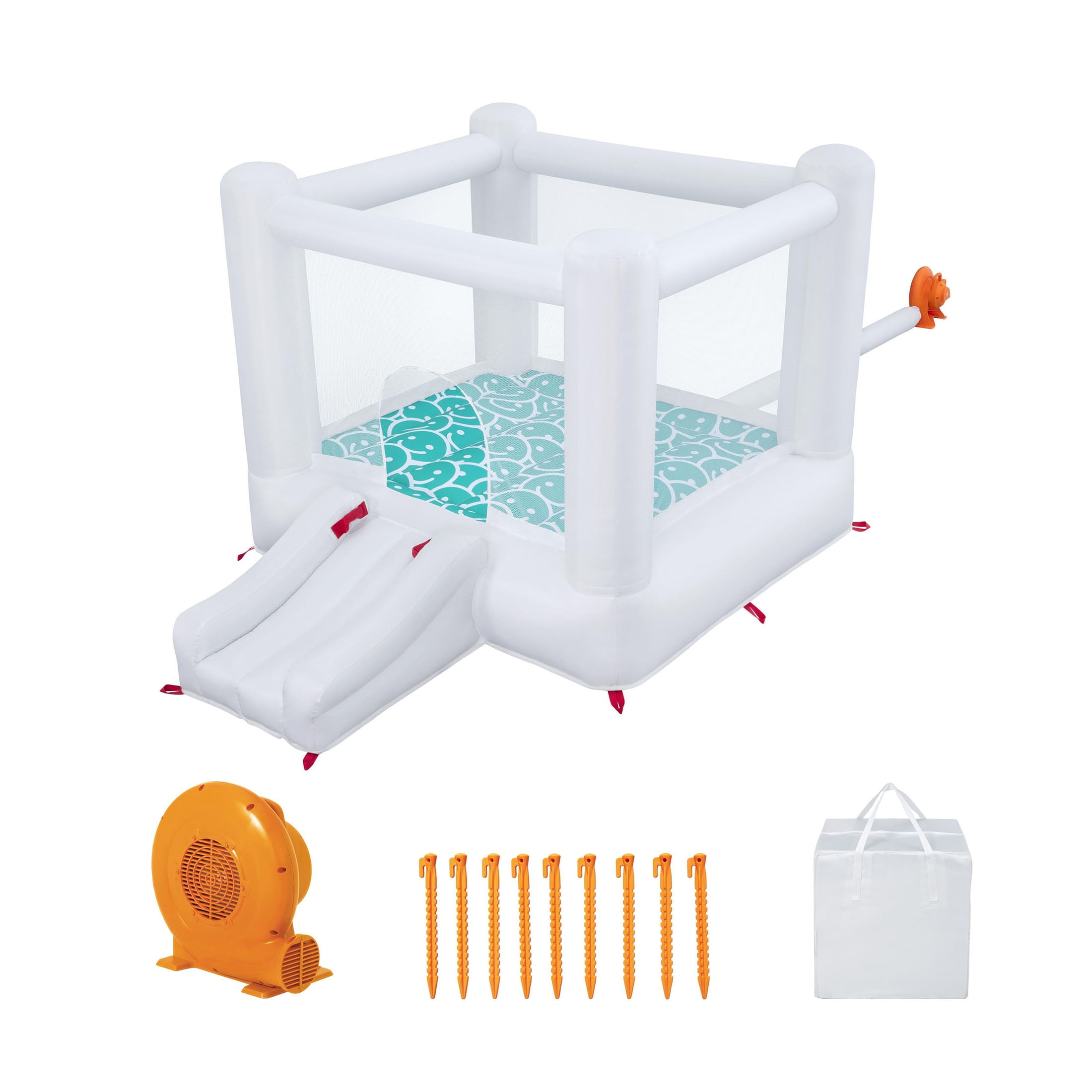 H2OGO! Jump & Joy Kids White Bounce House with Slide and Blower, Indoor/Outdoor, Ages 3+ - Image 2