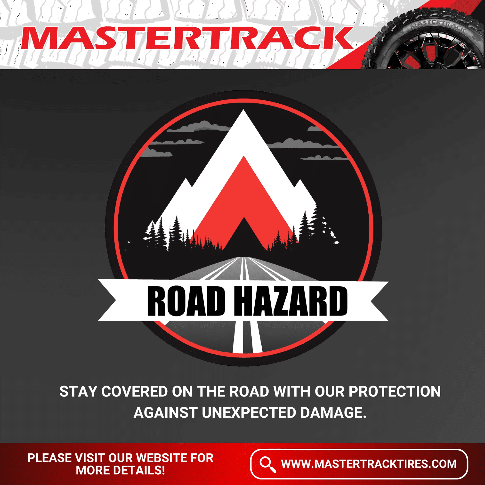 Mastertrack UN203 ST235/80R16 10 Ply 124/120N Load Range E Radial Trailer Tire - ST 235/80/16 235/80R16 (Tire Only) - Image 2