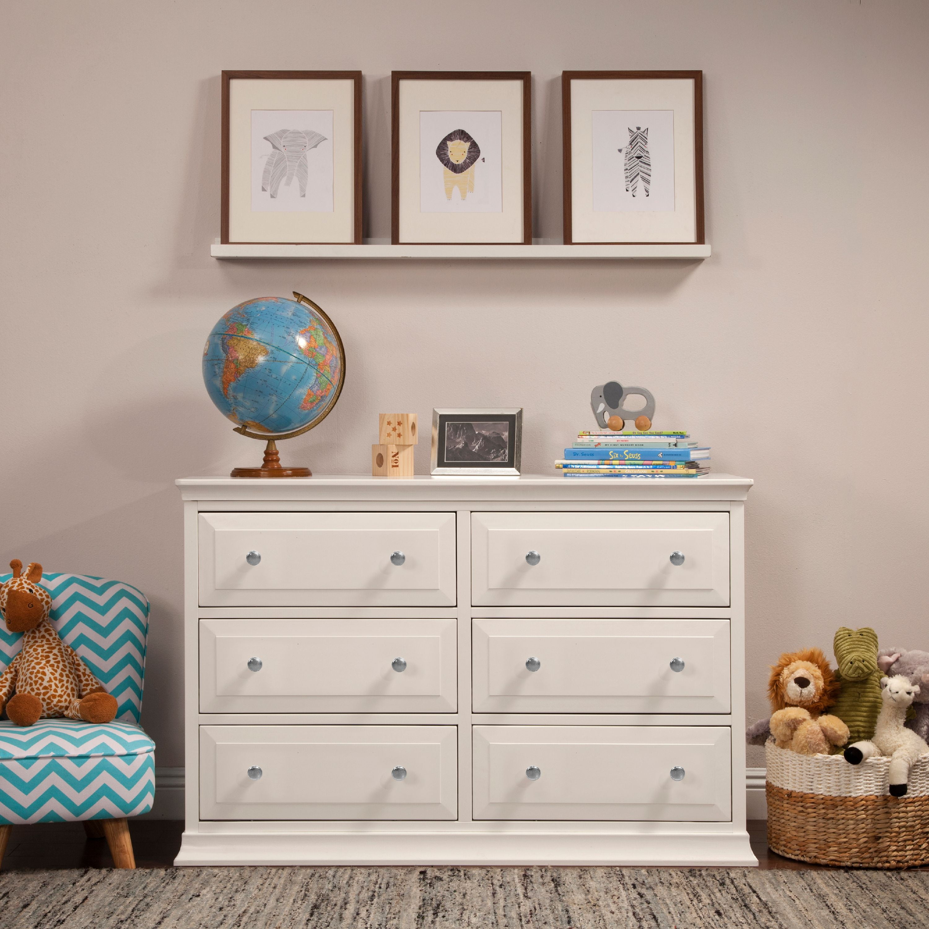 DaVinci Signature 6-Drawer Double Dresser in White - Image 7