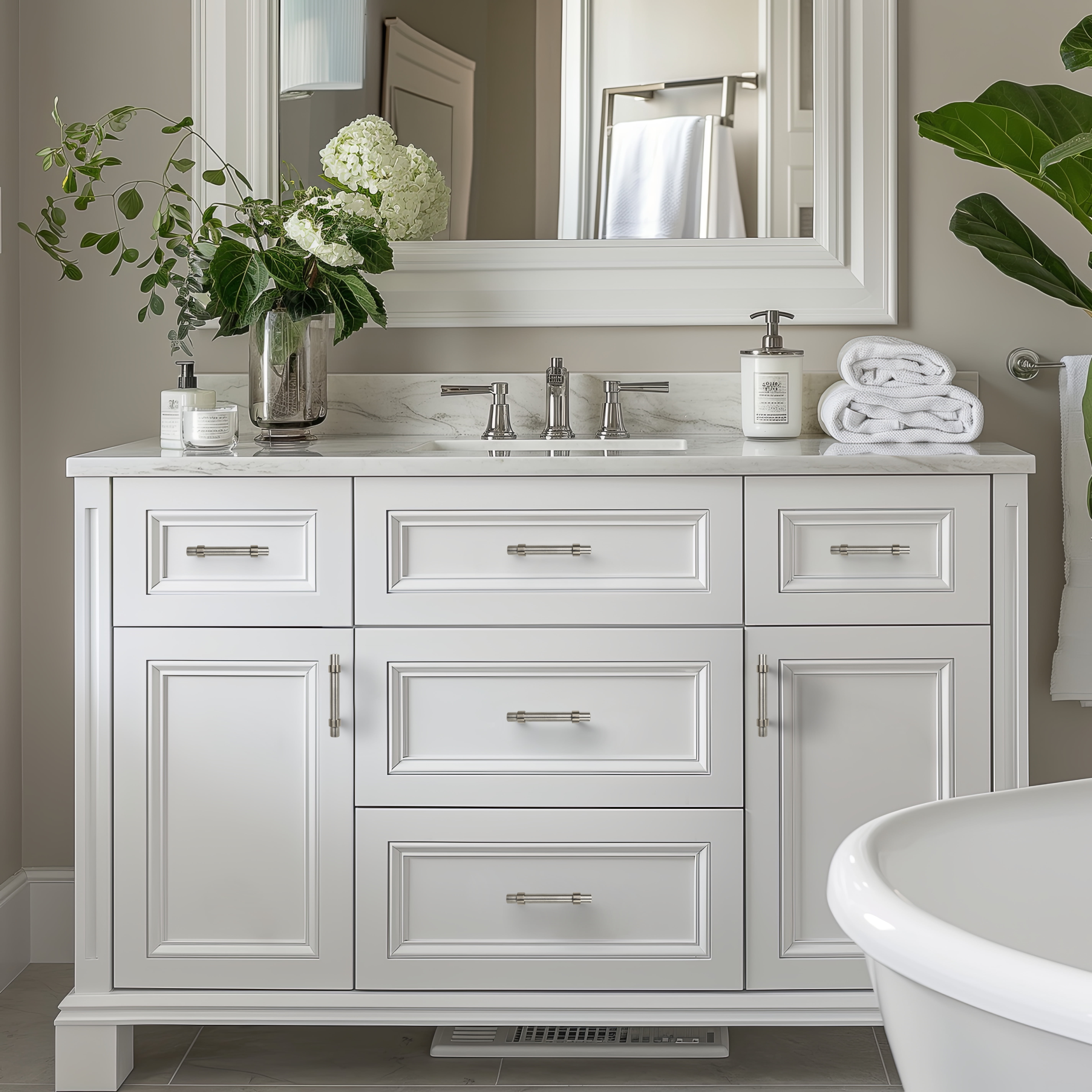 Aldhurst 30 Pack 5 inch Loop Cabinet Pull Satin Nickel Stainless Steel 3 inch Hole Center - Image 2