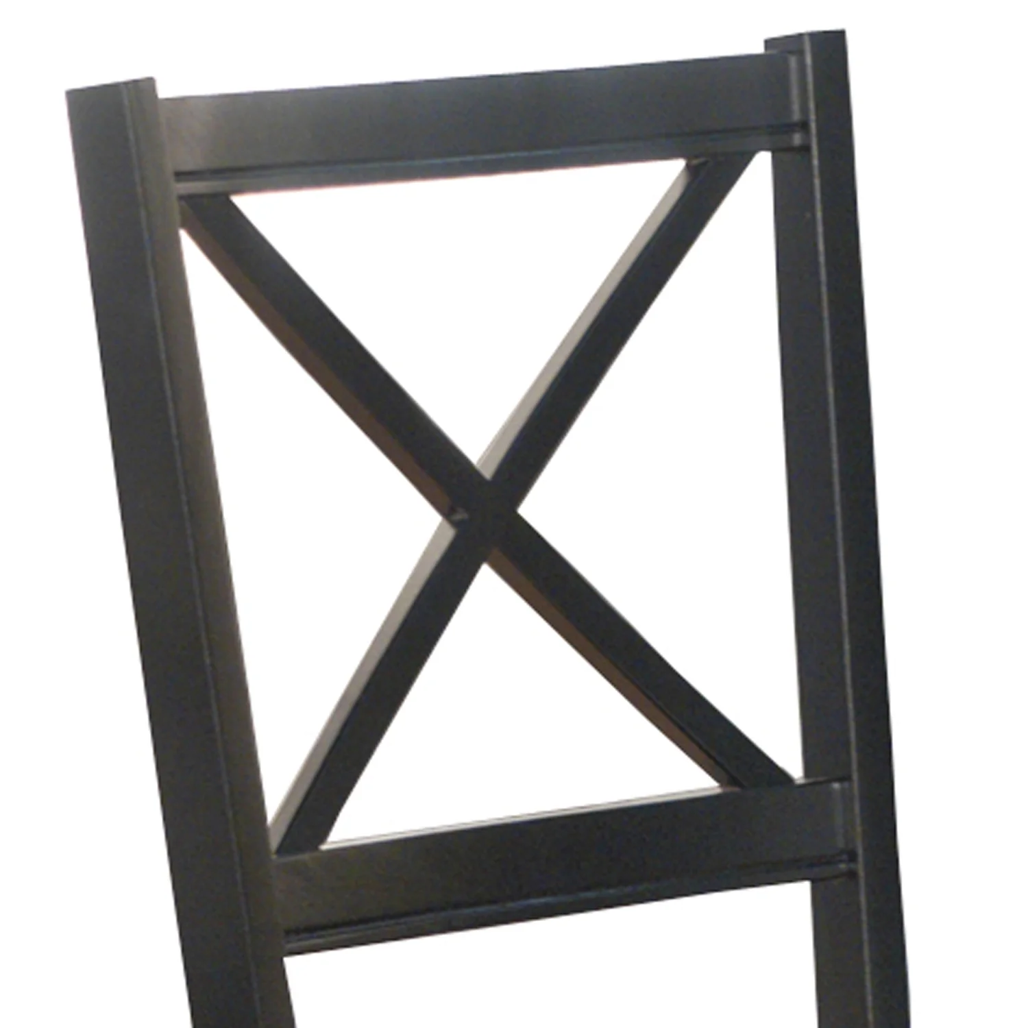 TMS Virginia Indoor Cross-Back Dining Chair, Set of 2, Black - Image 5