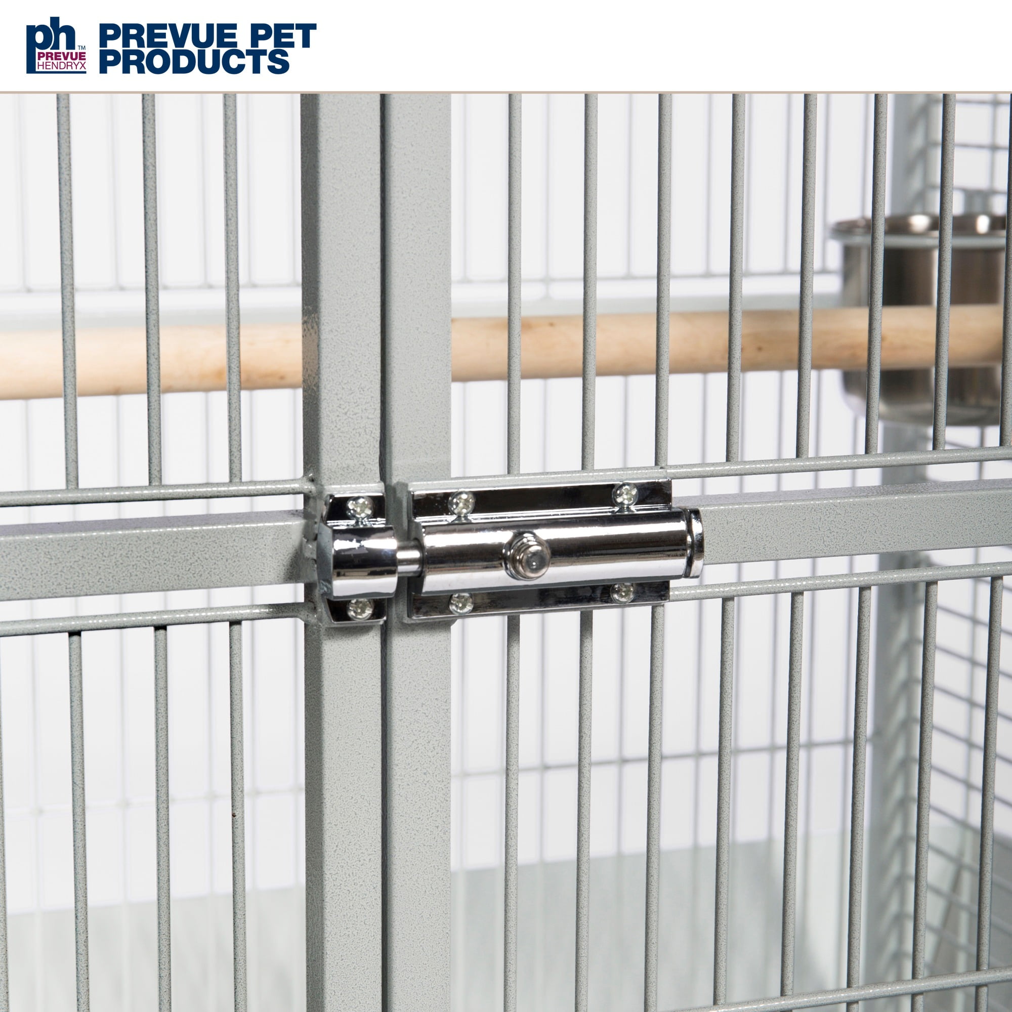 Prevue Pet Products Select Wrought Iron Parrot Bird Cage 24x20x60", Pewter - Image 13