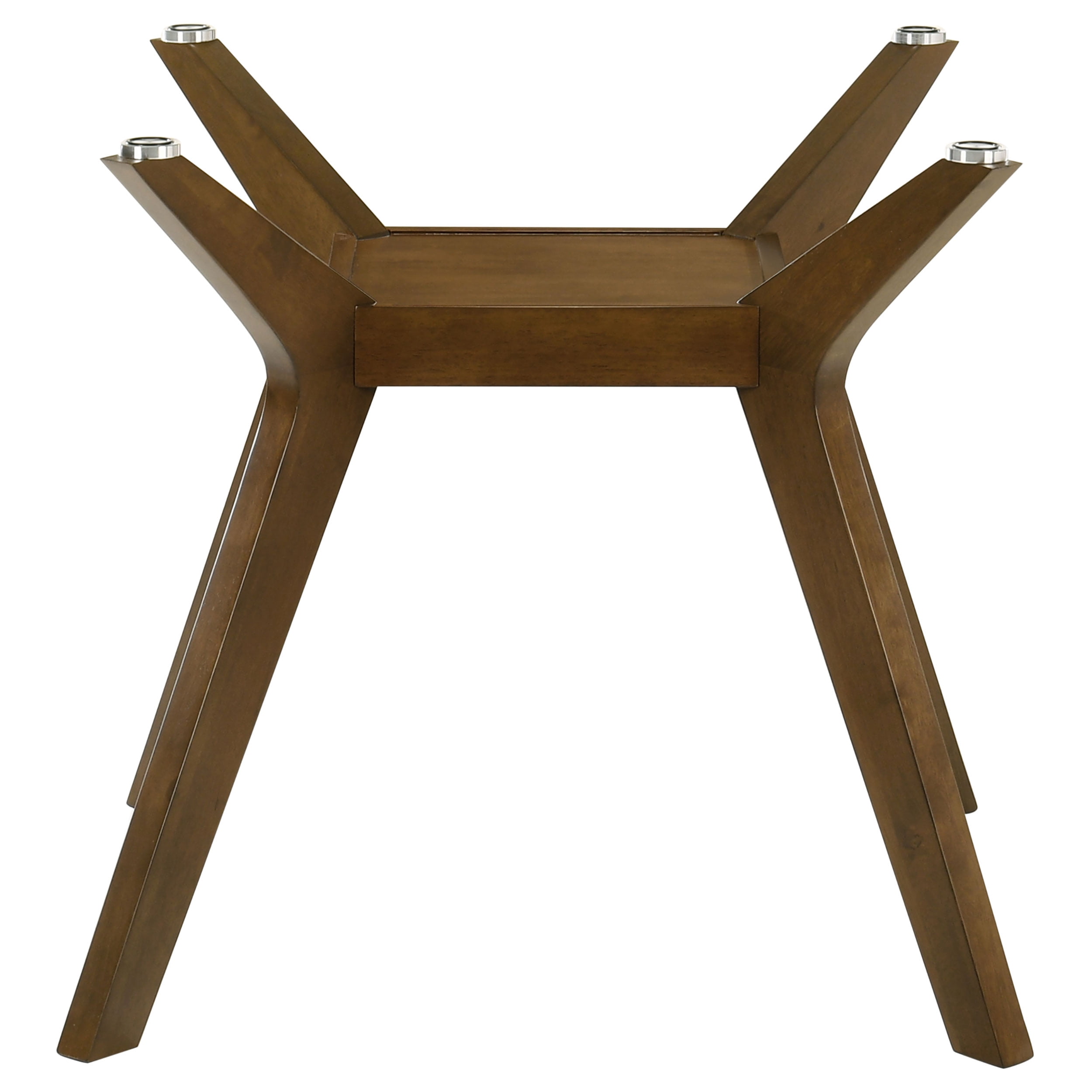 Paxton Square Wood Dining Table Base Brown - Image 4