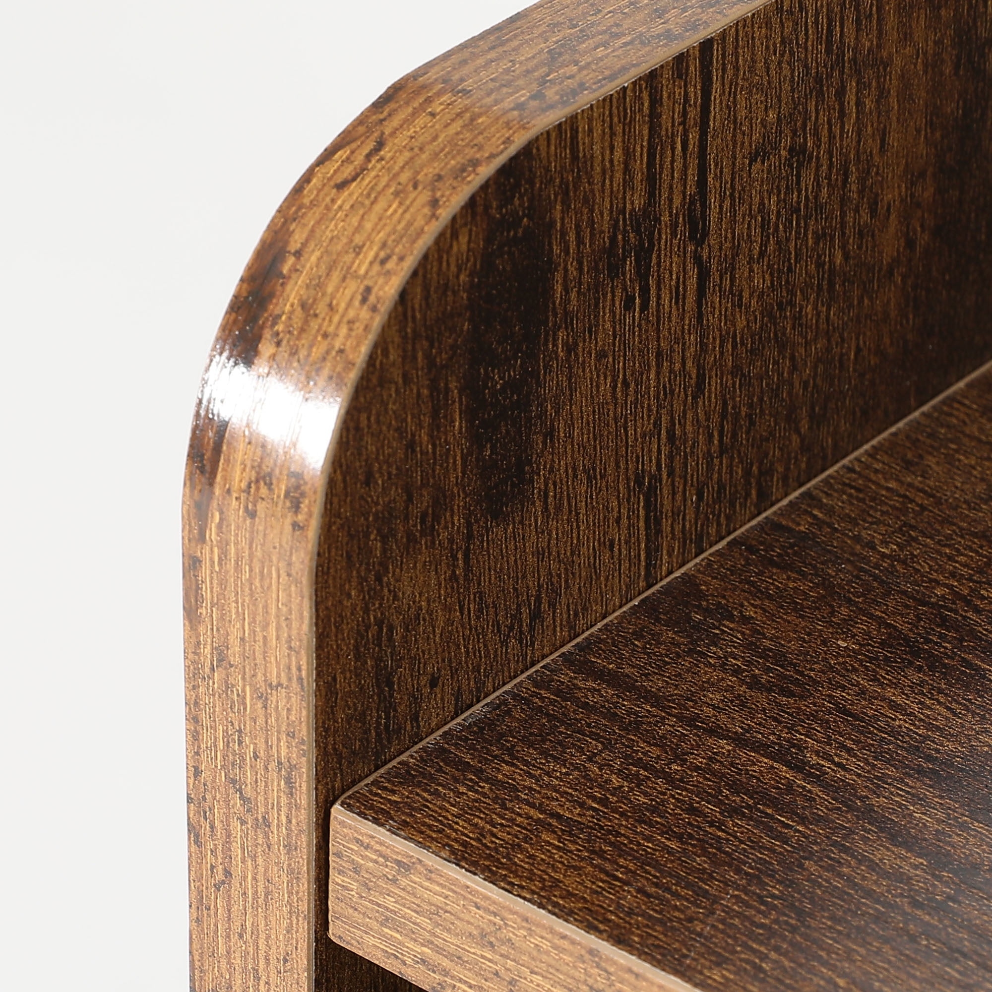 Uforic 2 Drawer File Cabinet with LED Light & Lock, Wood Filing Cabinet Charging Station Printer Stand with Open Shelf for A4, Letter, Legal Size Files for Home Office, Brown - Image 4