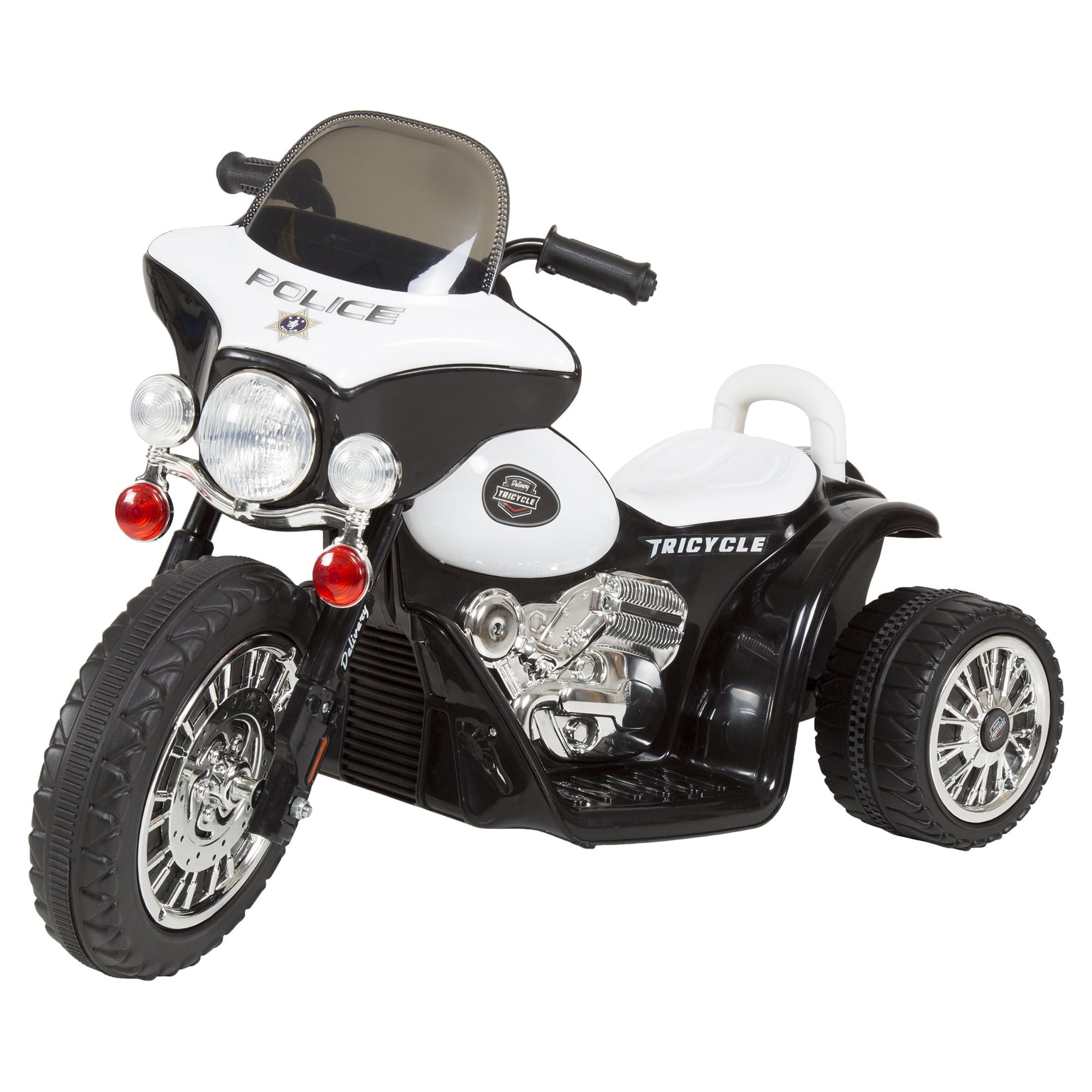 Lil' Rider 3-Wheel Kids Motorcycle with Police Decals - For Ages 3 to 6 - Image 2