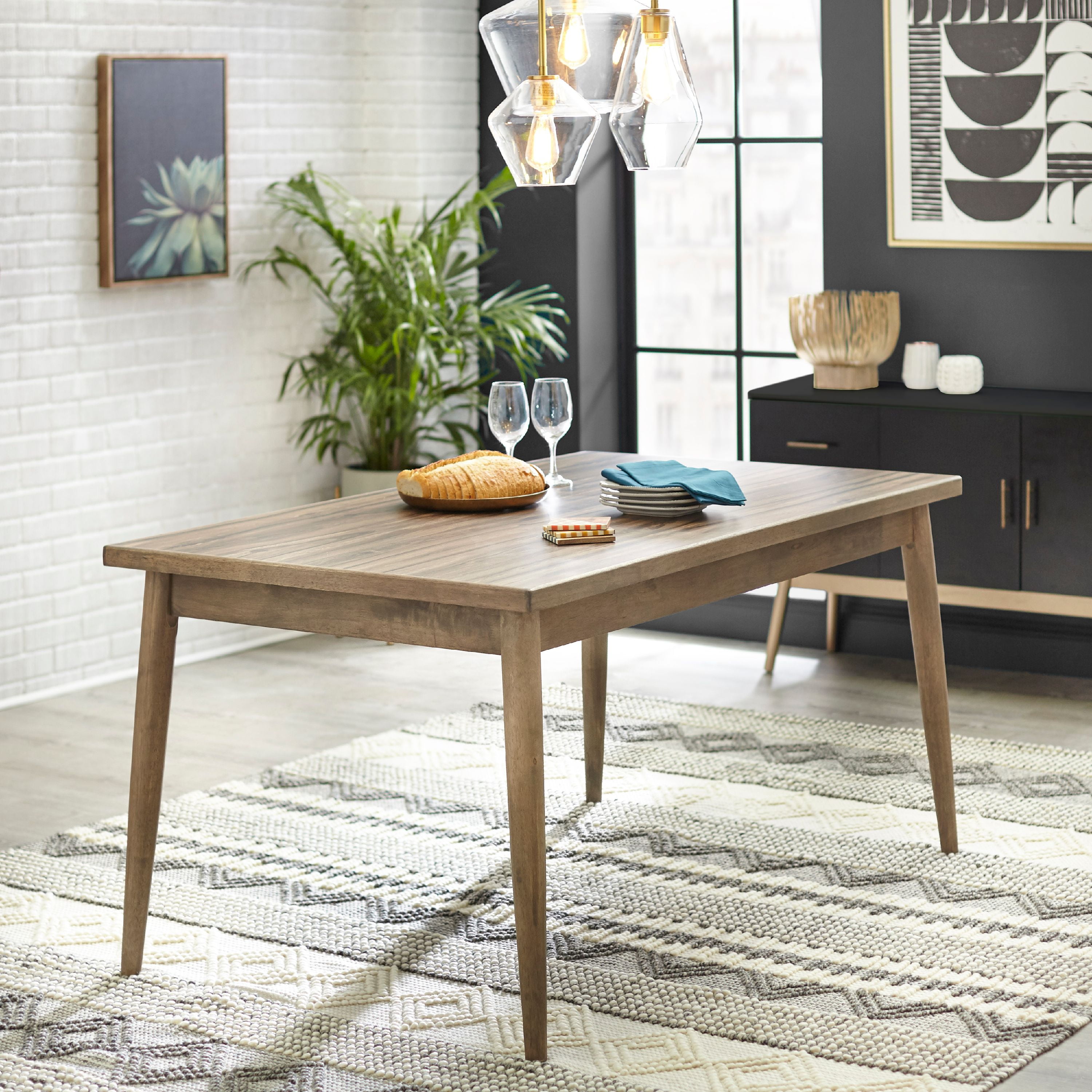 Bellamy Studios Frisco Mid-Century Dining Table, Walnut - Image 6