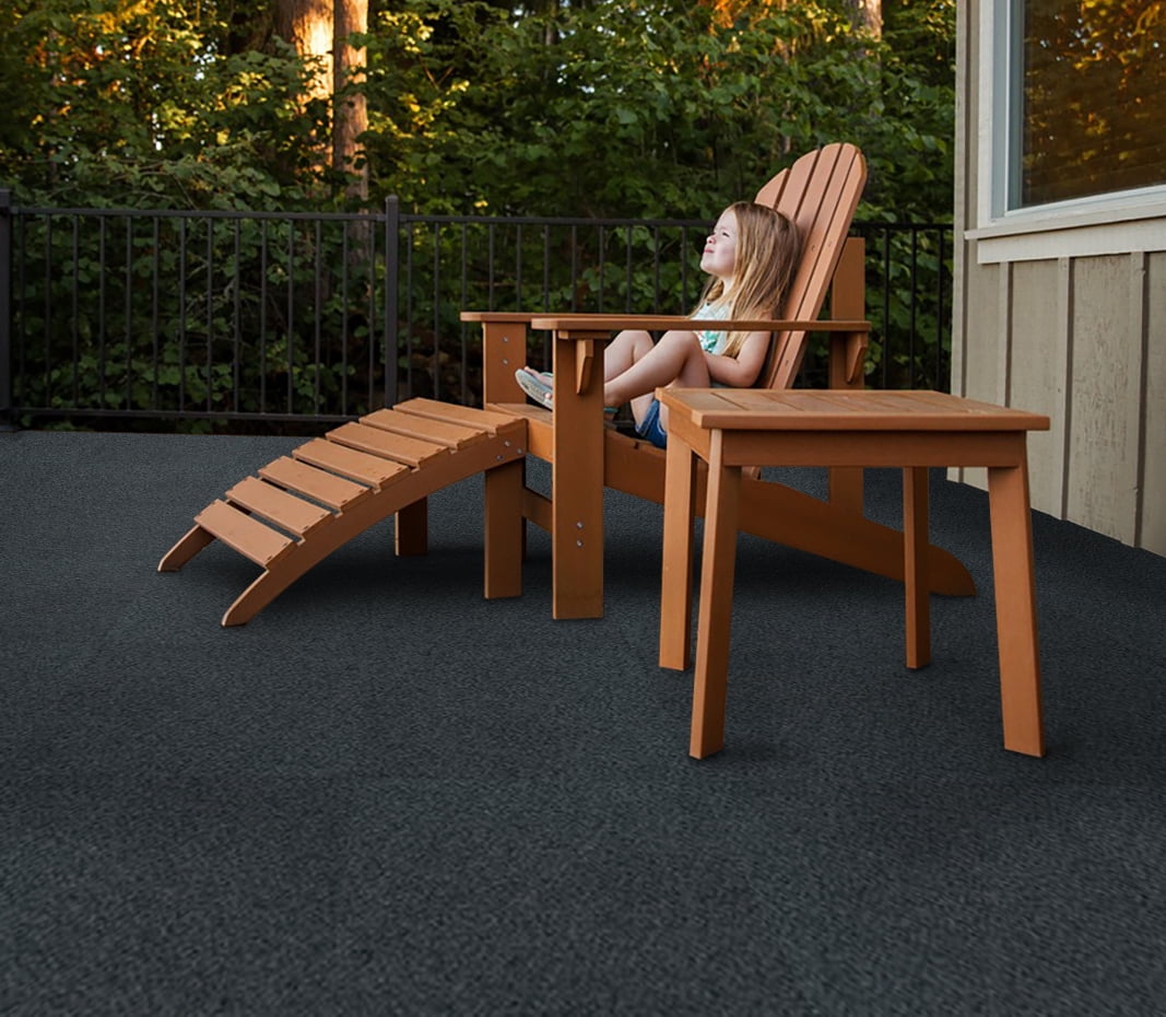 Grizzly Grass Slate Grey Carpet Tiles - 24" x 24" Indoor/Outdoor, Peel and Stick Carpet Tiles - 60 sq. ft. per box – Pack of 15 Tiles - Image 2