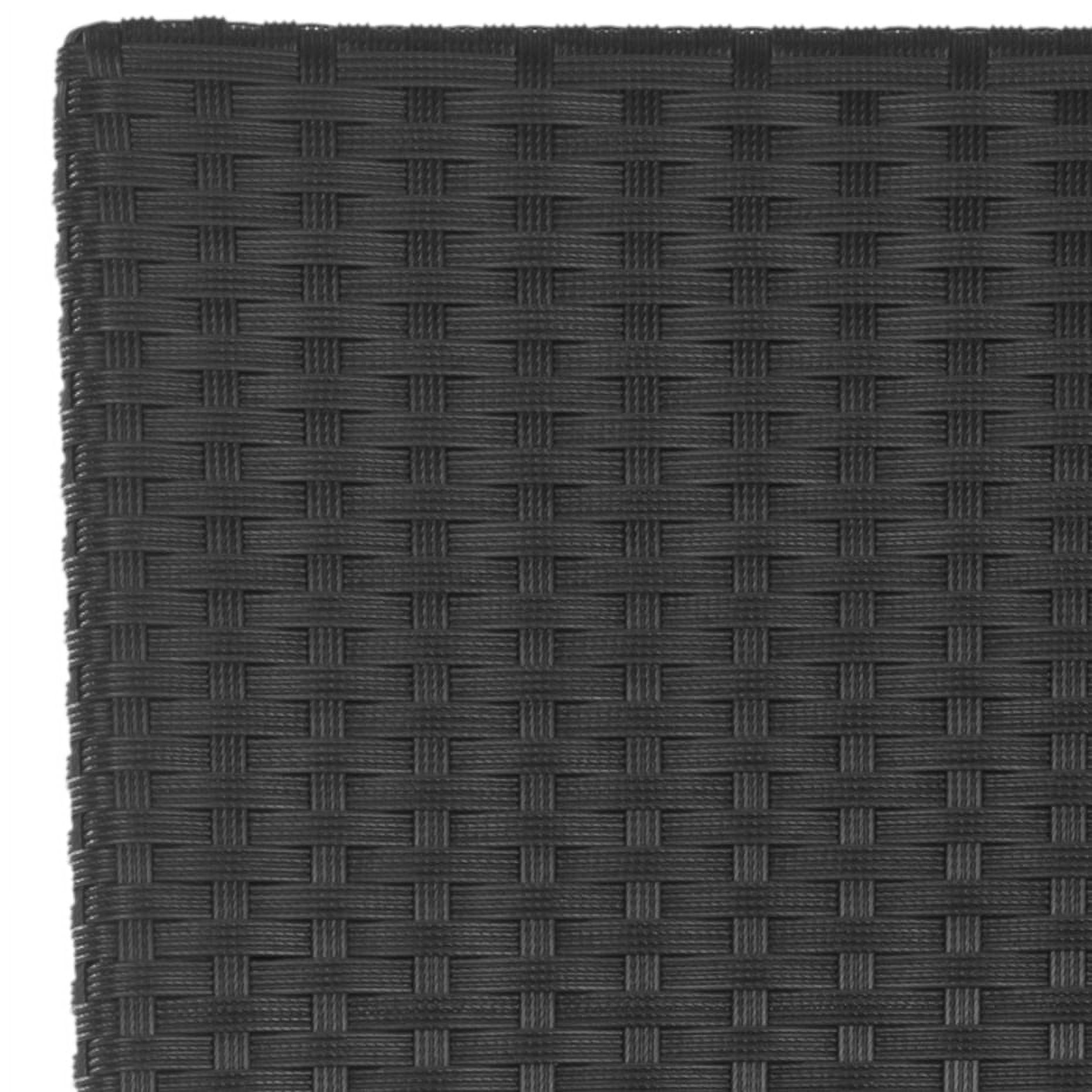 SAFAVIEH Bethel 43.5 in. High Indoor/Outdoor Rattan Bar Stool, Black - Image 6