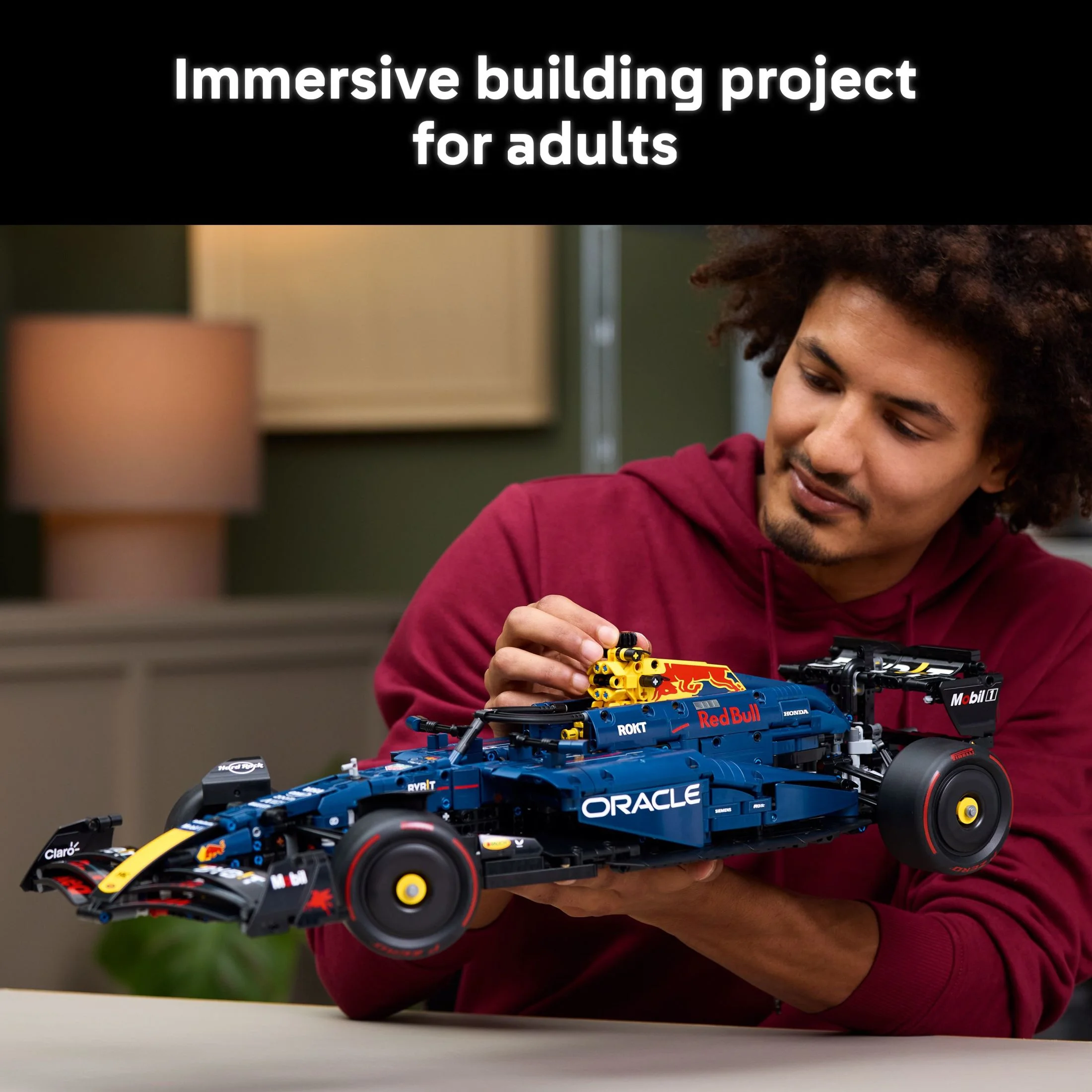 LEGO Technic Oracle Red Bull Racing RB20 F1 Race Car Model Kits - Building Set for Adults, Ages 18+ with Realistic Features - Gift for Groom, Groomsmen - 42206 - Image 3