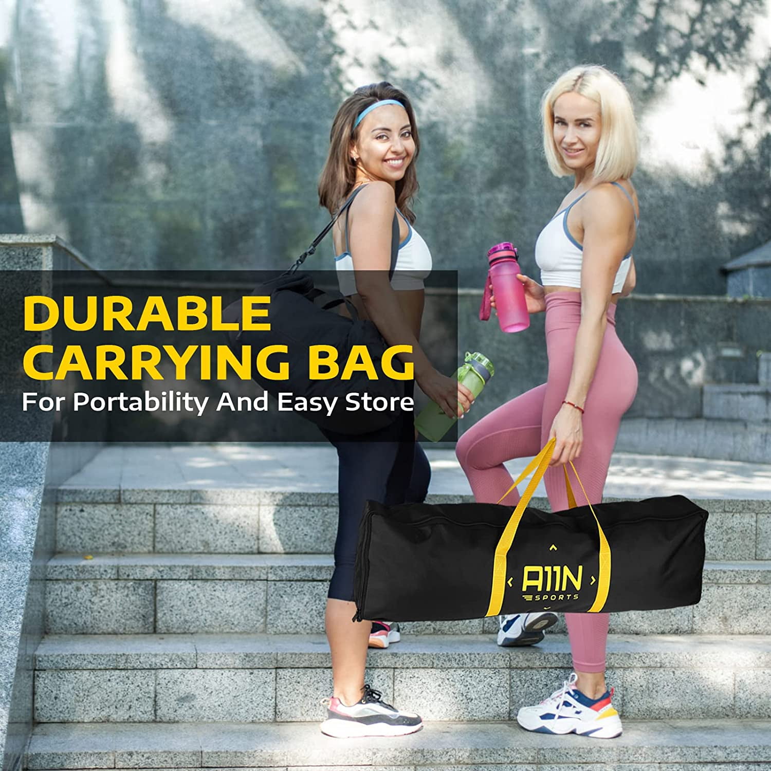 A11N SPORTS Portable Pickleball Net with Carrying Bag, PE/ Metal, 22ft - Image 7