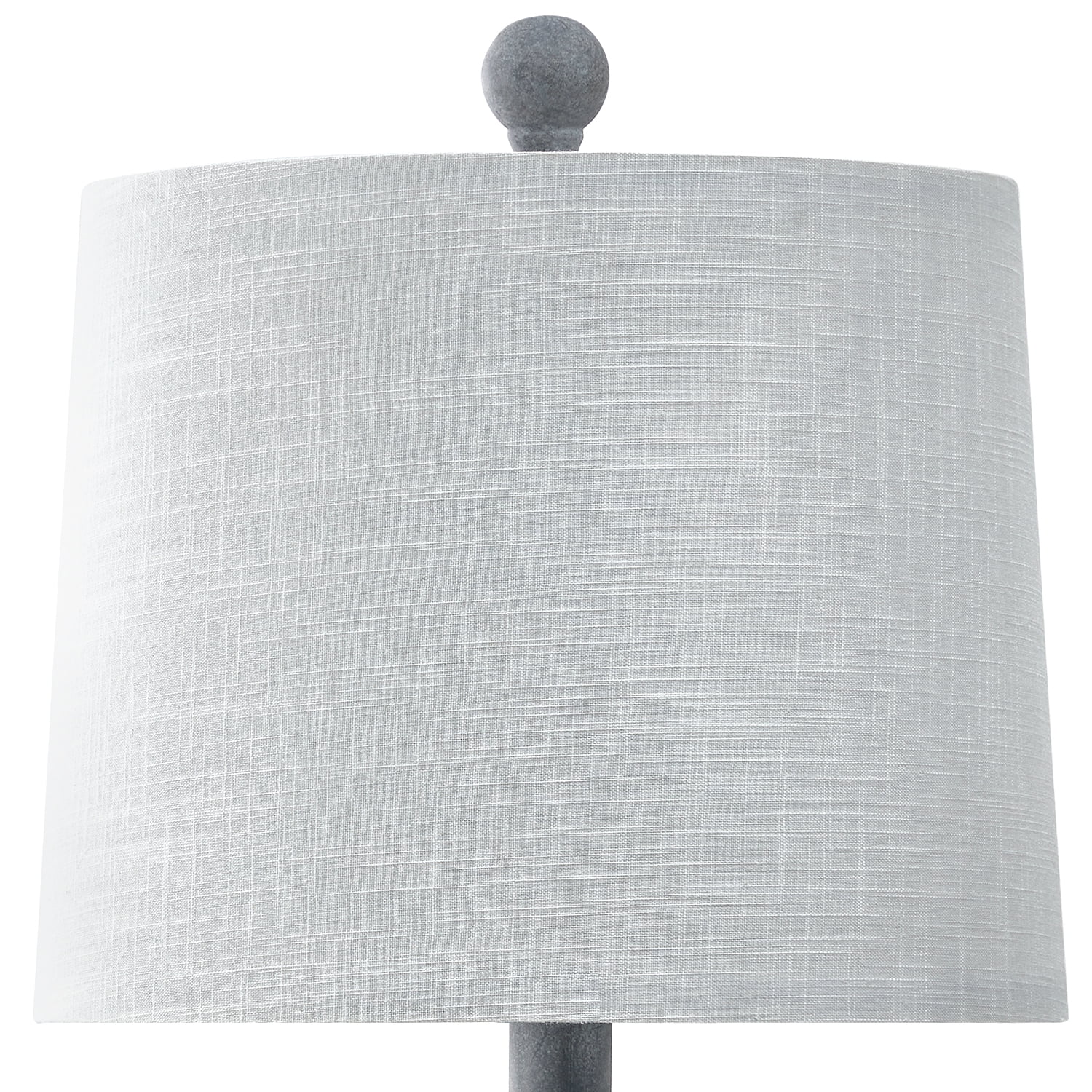 Oneach Farmhouse Table Lamps Set of 2 for Living Room Bedroom 20.25" Resin Bedside Nightstand Lamps with Linen Drum Shade - Image 3