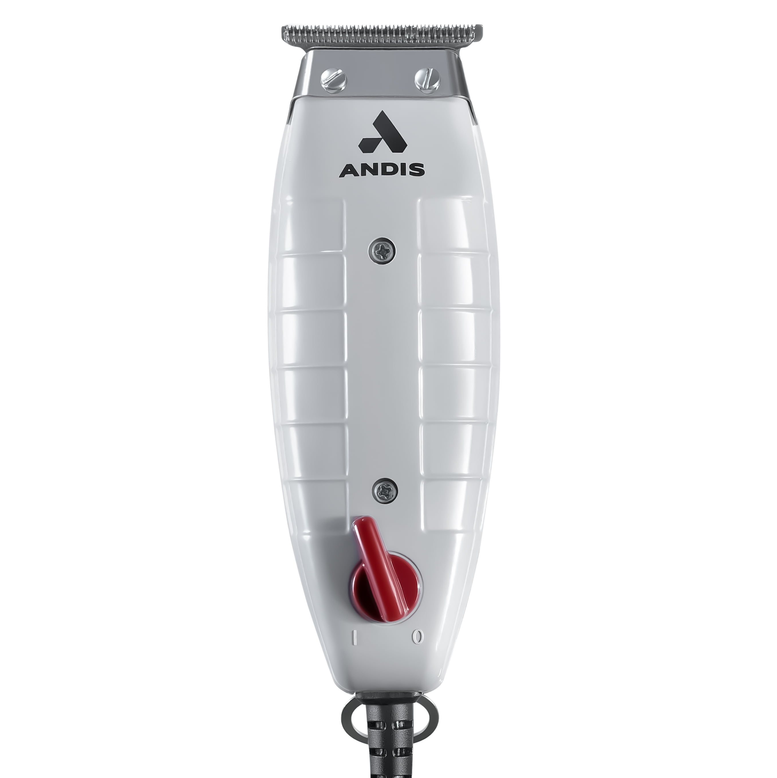 Andis T-Outliner Trimmer with T-Blade (Glossy Gray) with a BeauWis Blade Brush - Image 2