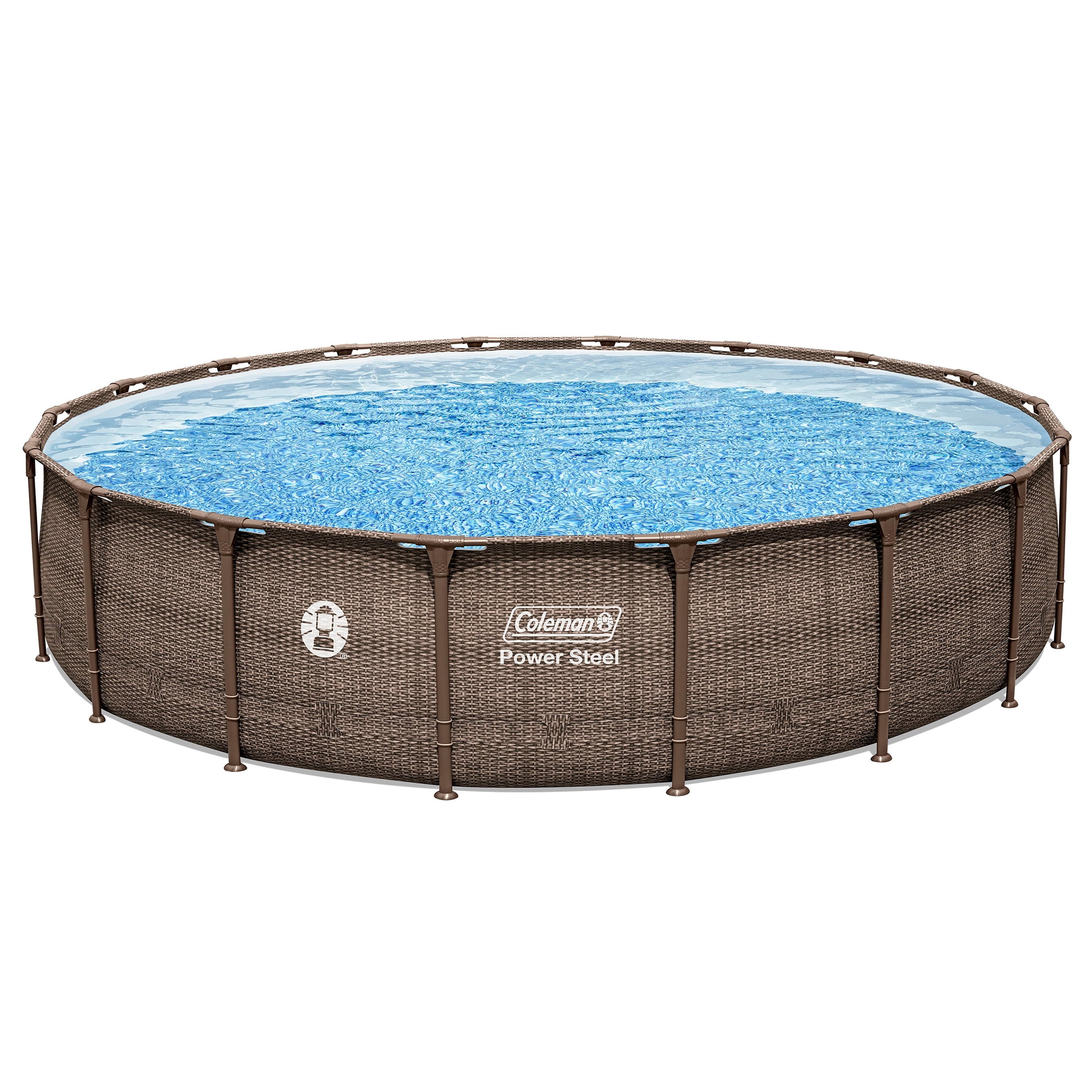 Coleman Power Steel 18’ x 48” Round Metal Frame Above Ground Pool Set Including Filters - Image 2