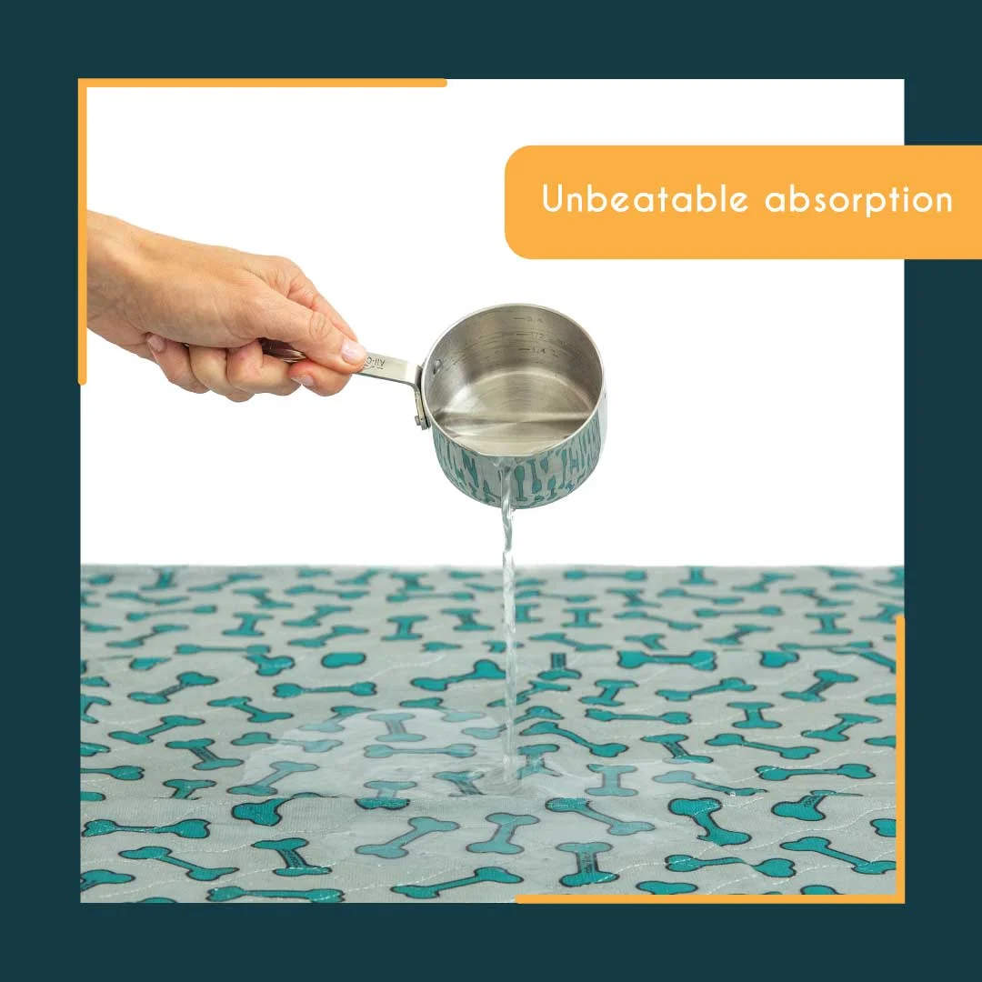 rocket & rex Premium Washable Pee Pads for Dogs, Waterproof & Reusable Puppy Pads for Potty Training, Lining Crates & More, Guaranteed for 300 Washes, 30" x 36" (Pack of 4) - Image 8