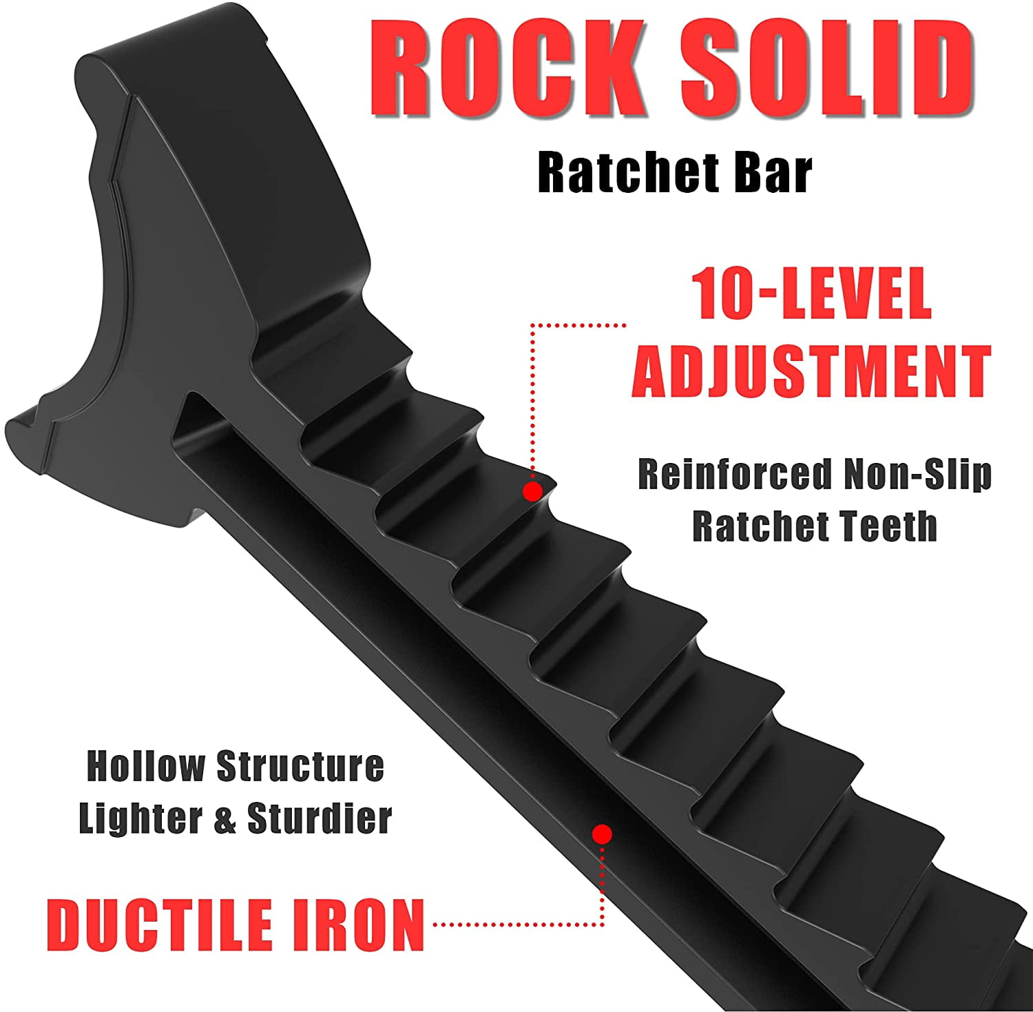 Torin BIG RED 6 Ton Double Locking 1 Pair Steel Jack Stands,DMT46002A - Image 6