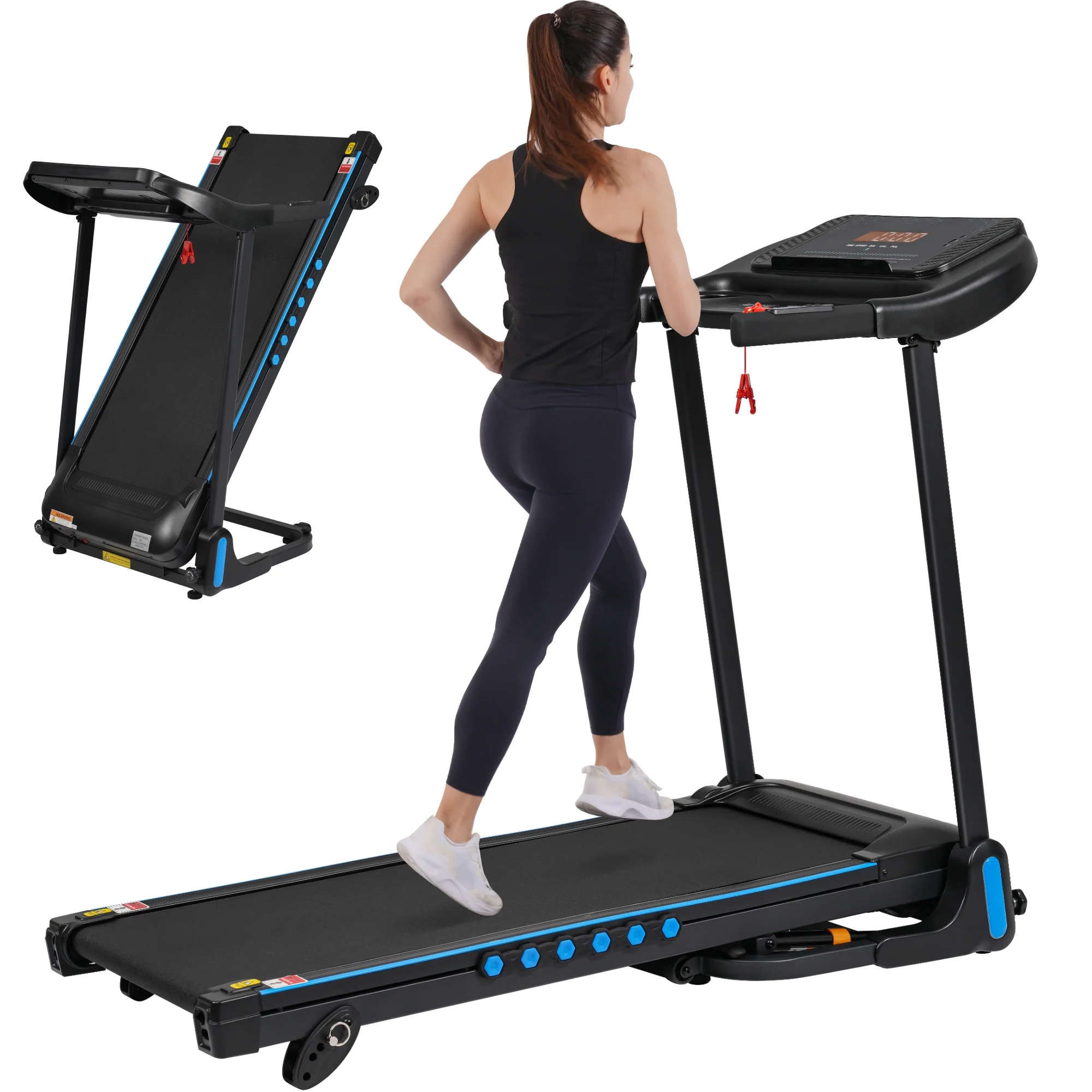 Aukfa Electric Treadmill with Incline, 350 lb Capacity, 10 mph Max Speed, 3 HP Folding Treadmill - Image 8