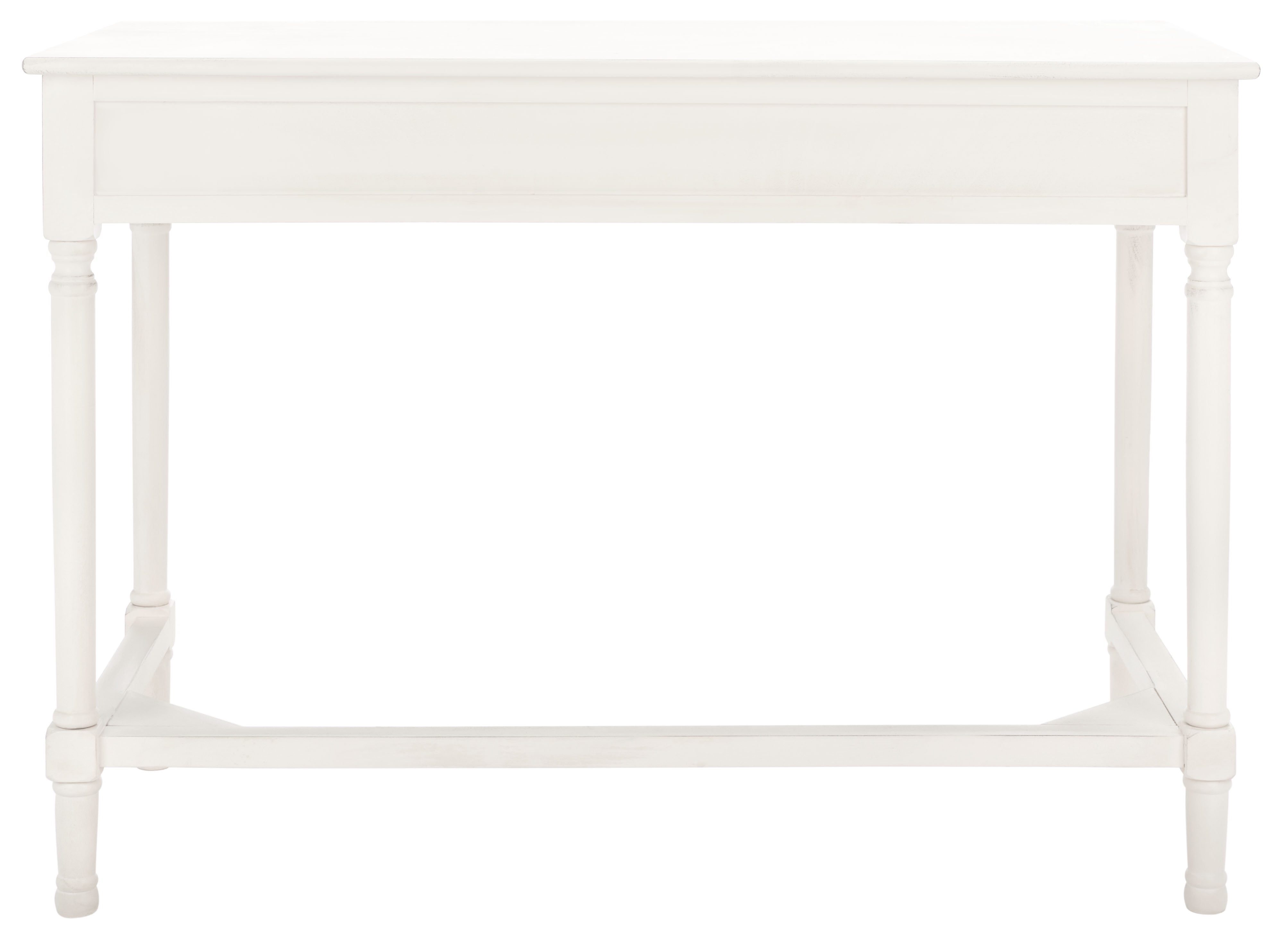 SAFAVIEH Mckinlee Solid Retro 2 Drawer Writing Desk, Distressed White - Image 7