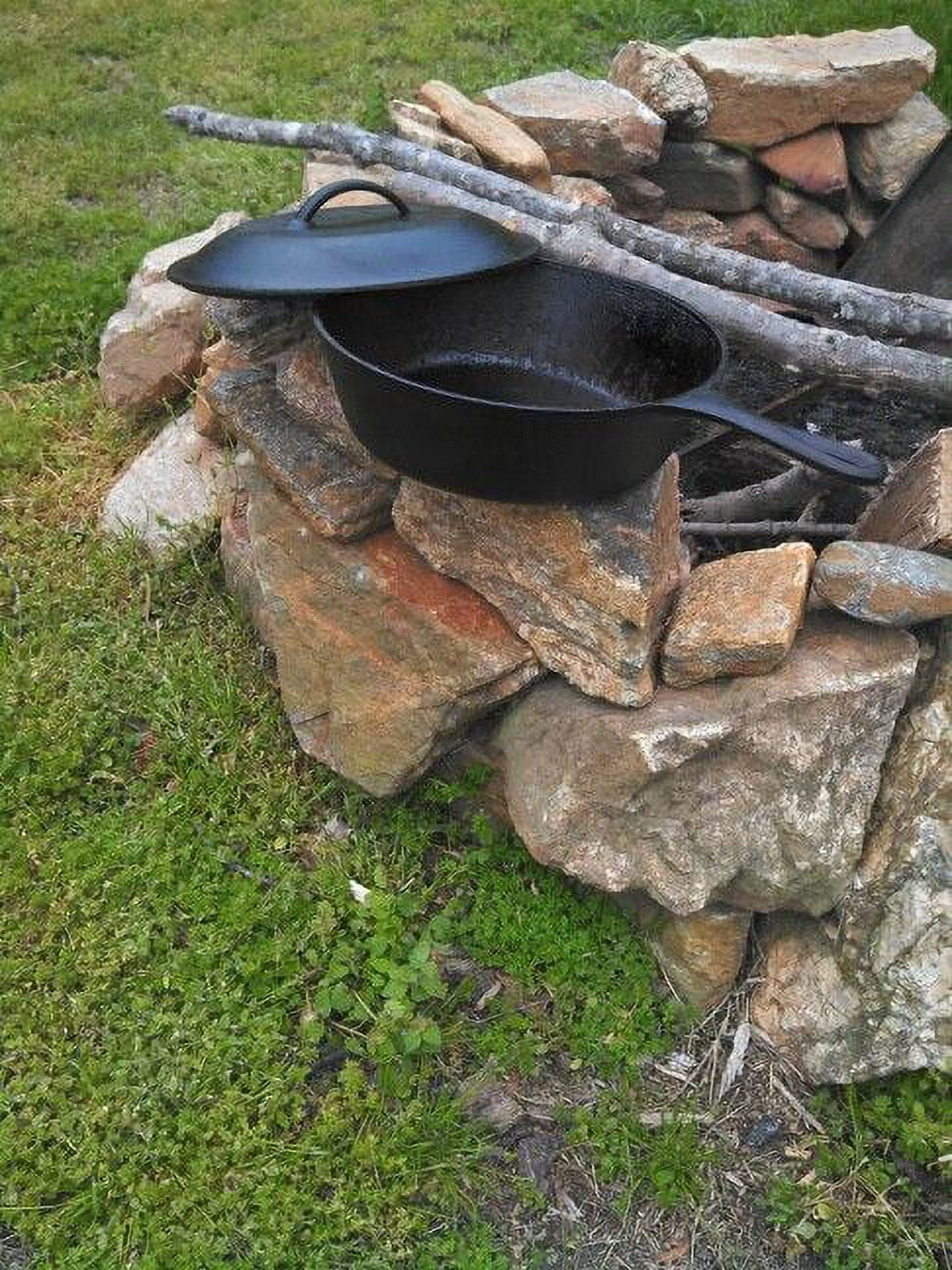 Lodge Cast Iron Logic L8CF3 Chicken Fryer with Cover 10.5" Size 8 - Image 6