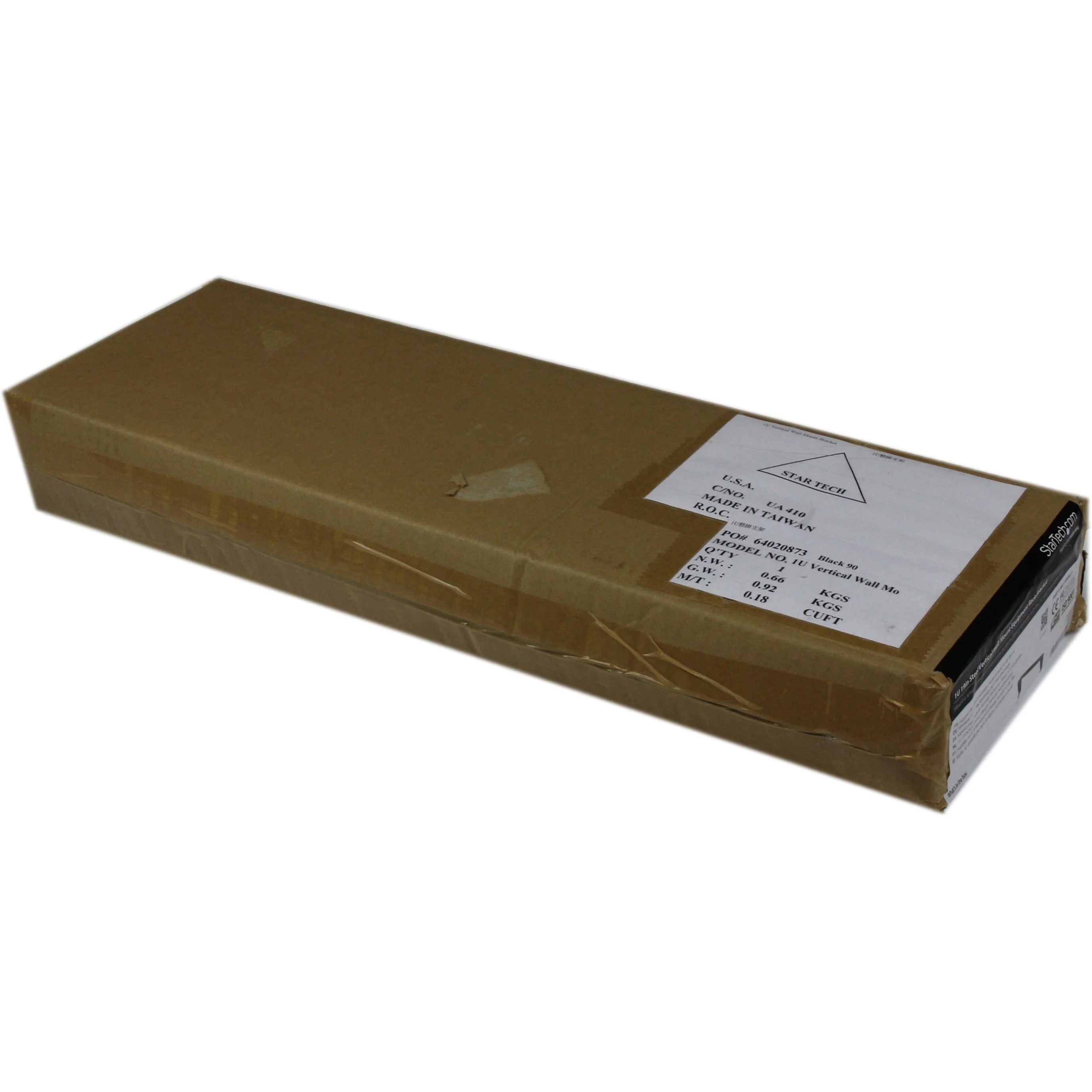 StarTech.com RK119WALLV 19 in Steel Vertical Wall Mount Equipment Rack Bracket - 1U Wall Mount Bracket - Image 2