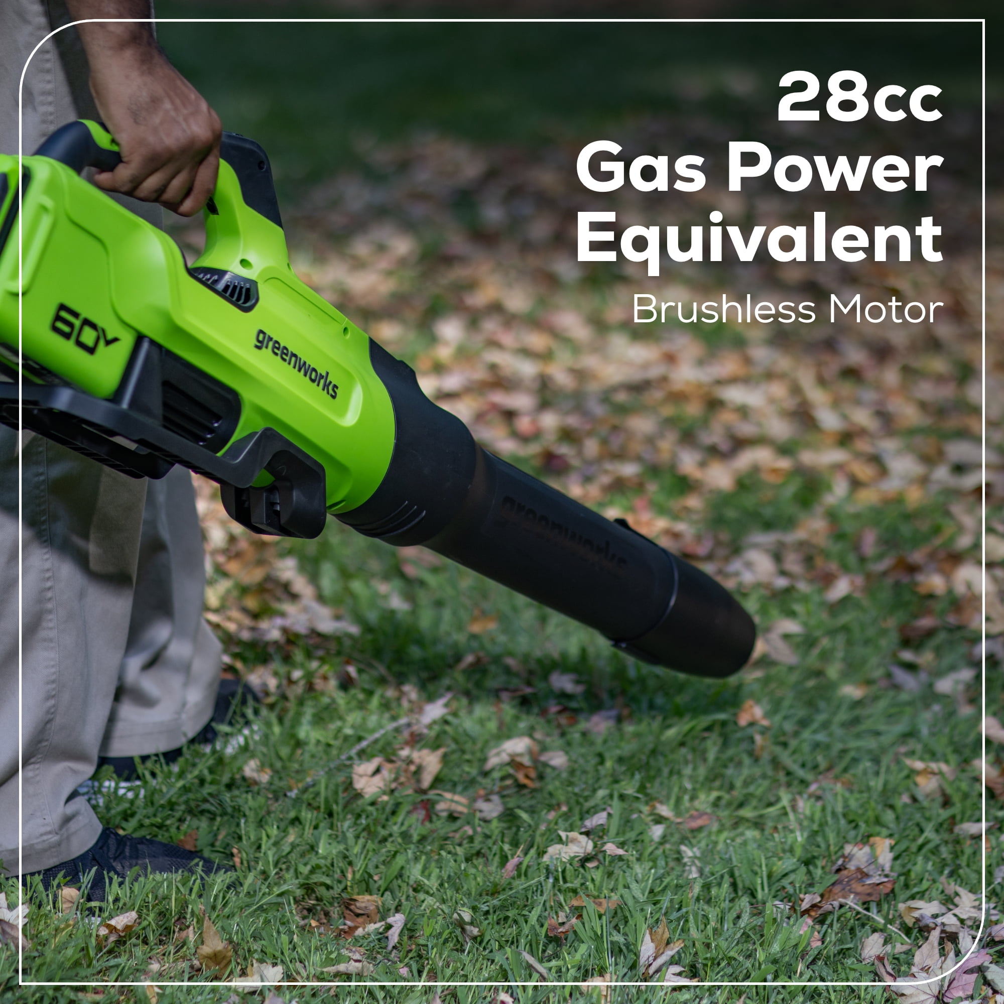 Greenworks 60V 16" String Trimmer & 750 cfm 180 mph Blower Combo + 2.5Ah Battery & Charger - Image 19