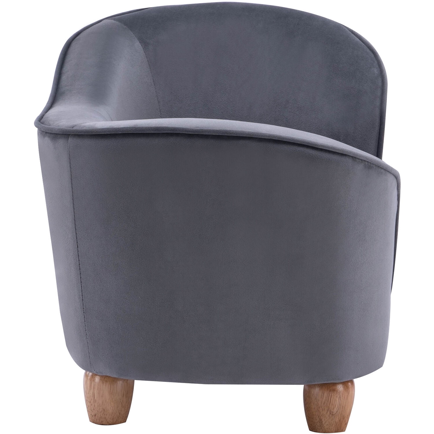 Critter Sitters 28-In. Faux-Velvet Gray Oval Pet Bed for Small-Sized Dogs and Cats - Image 4