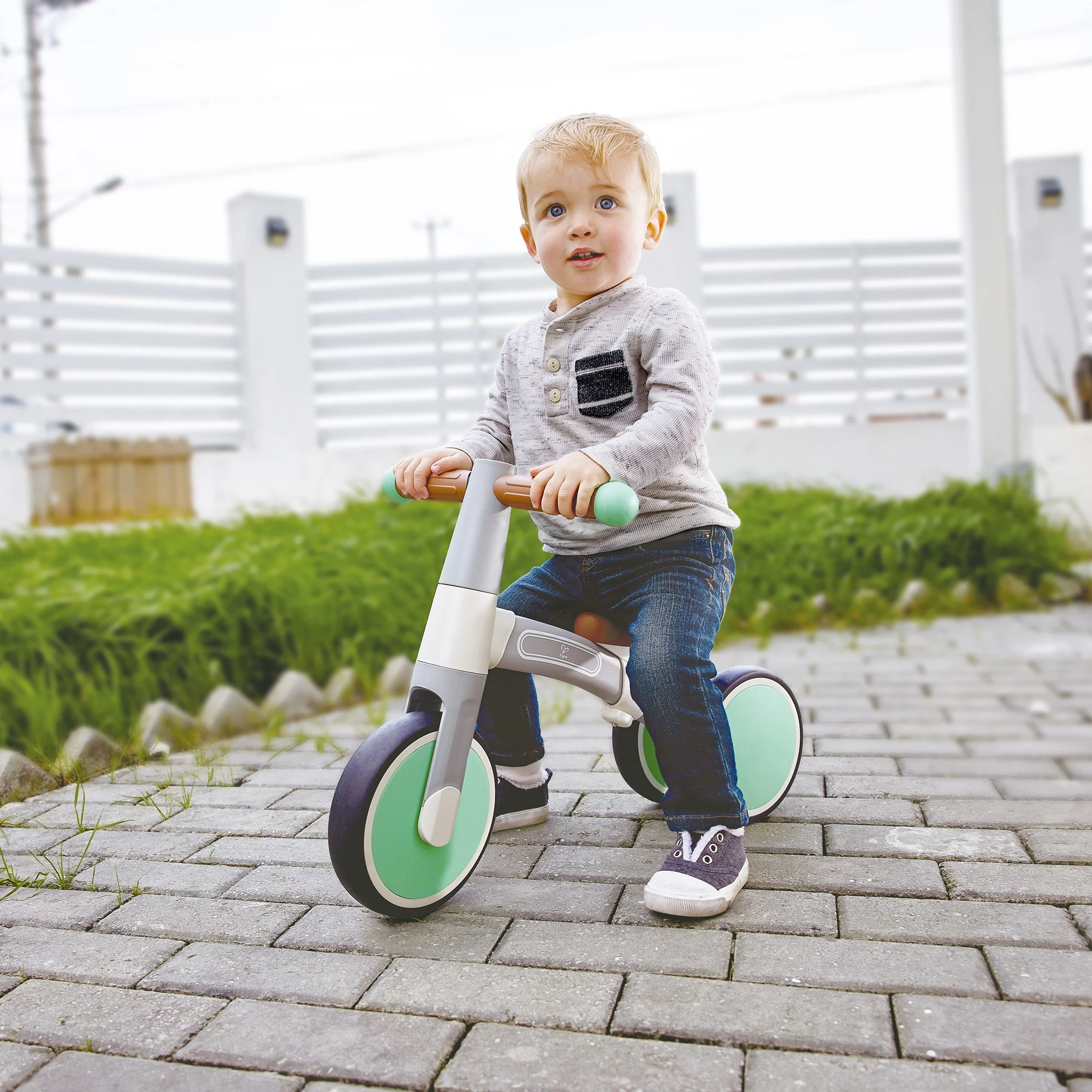 Hape: First Ride Balance Bike - Light Green - Lightweight 3 Wheeled Tricycle, Adjustable Position, Foam Wheels, Learn To Ride, Kids & Toddlers 18mo+ - Image 4