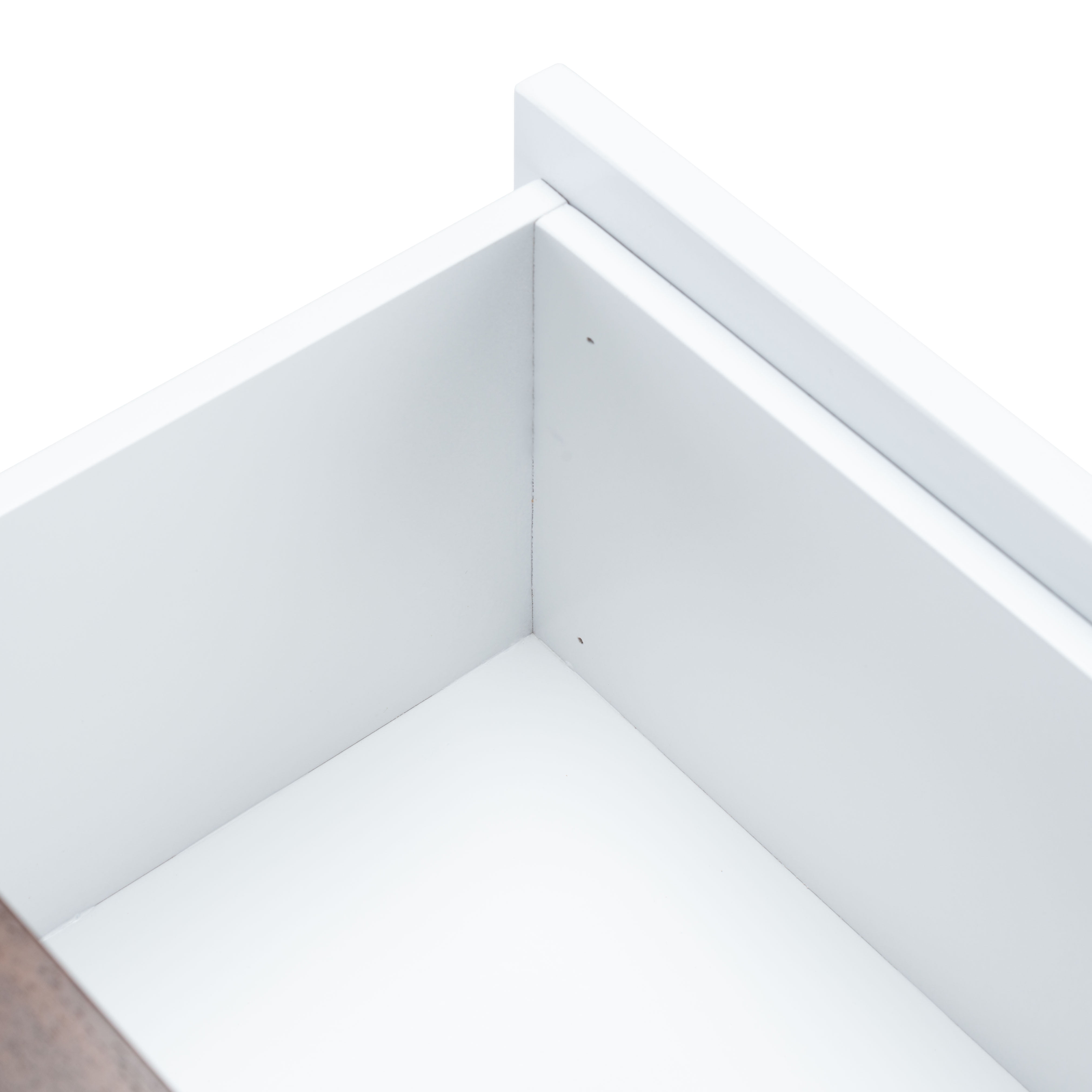 SAFAVIEH Winchester Rustic 2 Drawer Night Stand, Walnut/White - Image 7