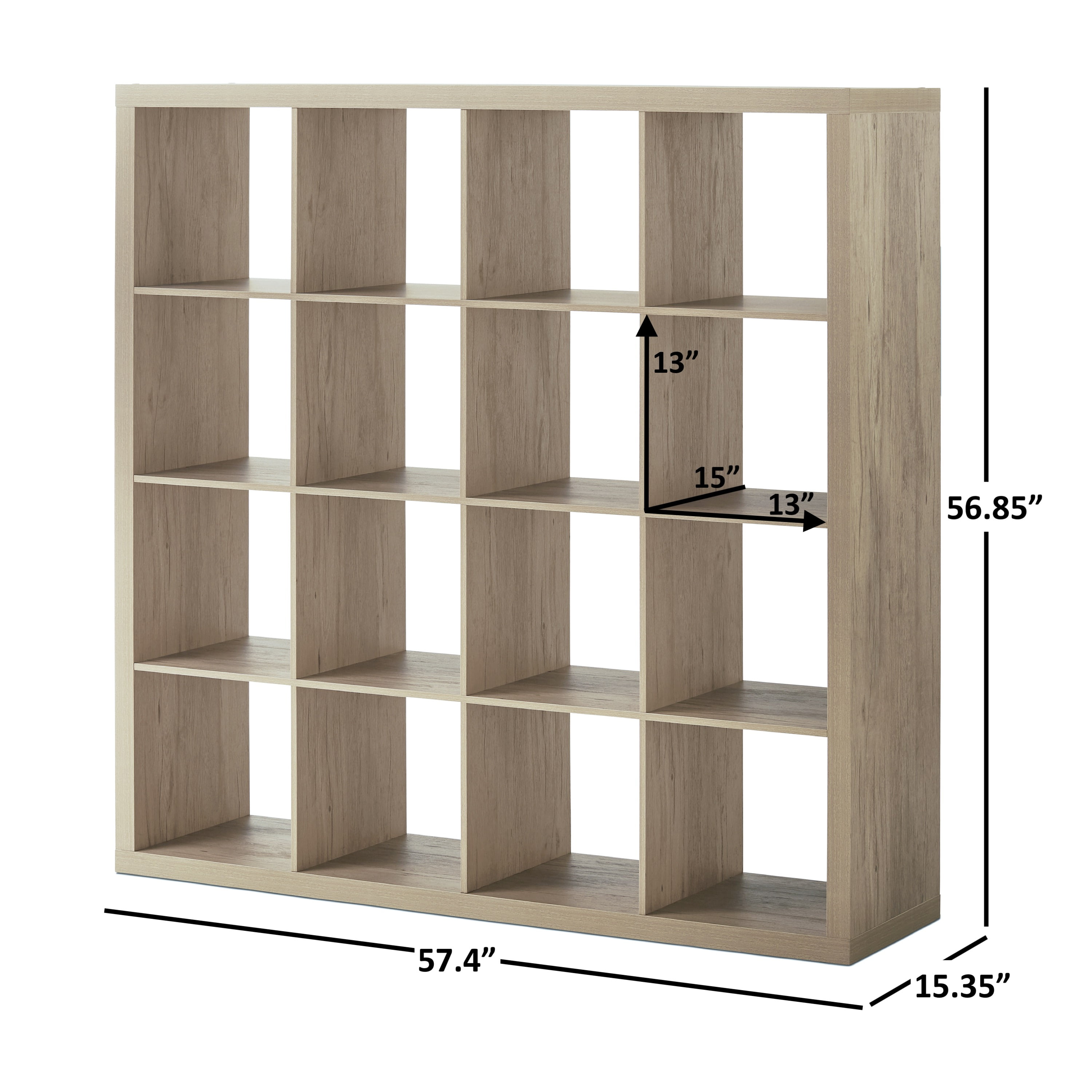 Better Homes & Gardens 16-Cube Storage Organizer, Natural - Image 4