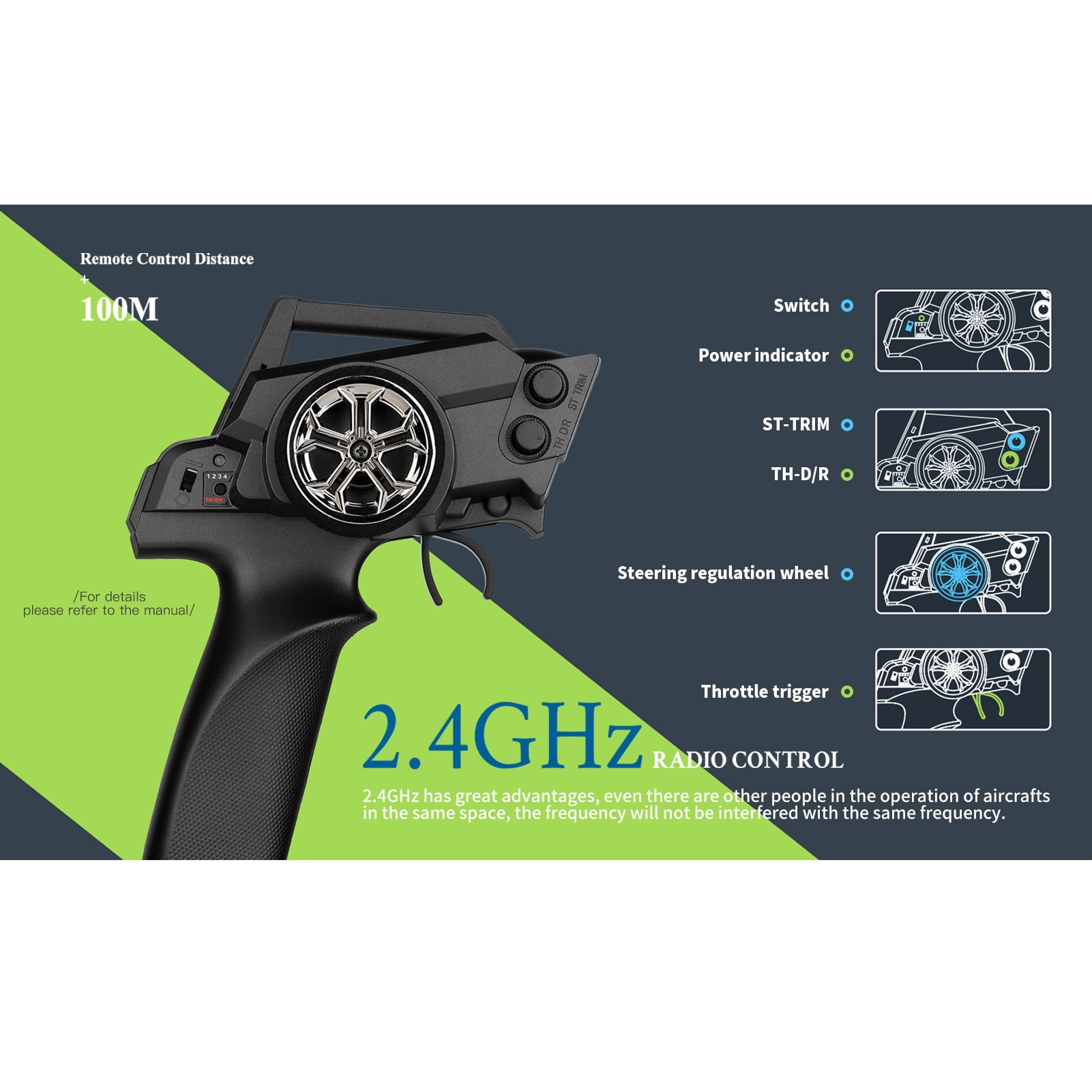 WLtoys 284131 RC Car 1/28 Short Truck Car 2.4GHz RC Race Car 30km/h High Speed Kids Gift RTR with Metal Chassis - Image 6