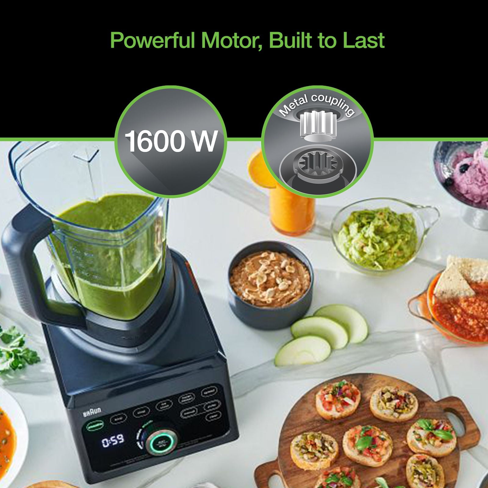 Braun TriForce Pro Power Blender with 3 Unique Texture Settings, Black - Image 5