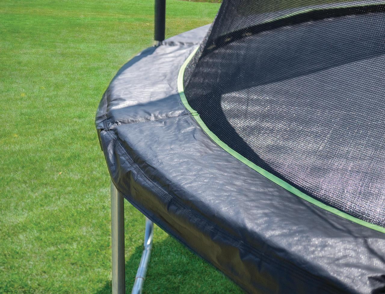 JumpKing 14ft Trampoline and Enclosure - Black/ Lime Green - Image 2
