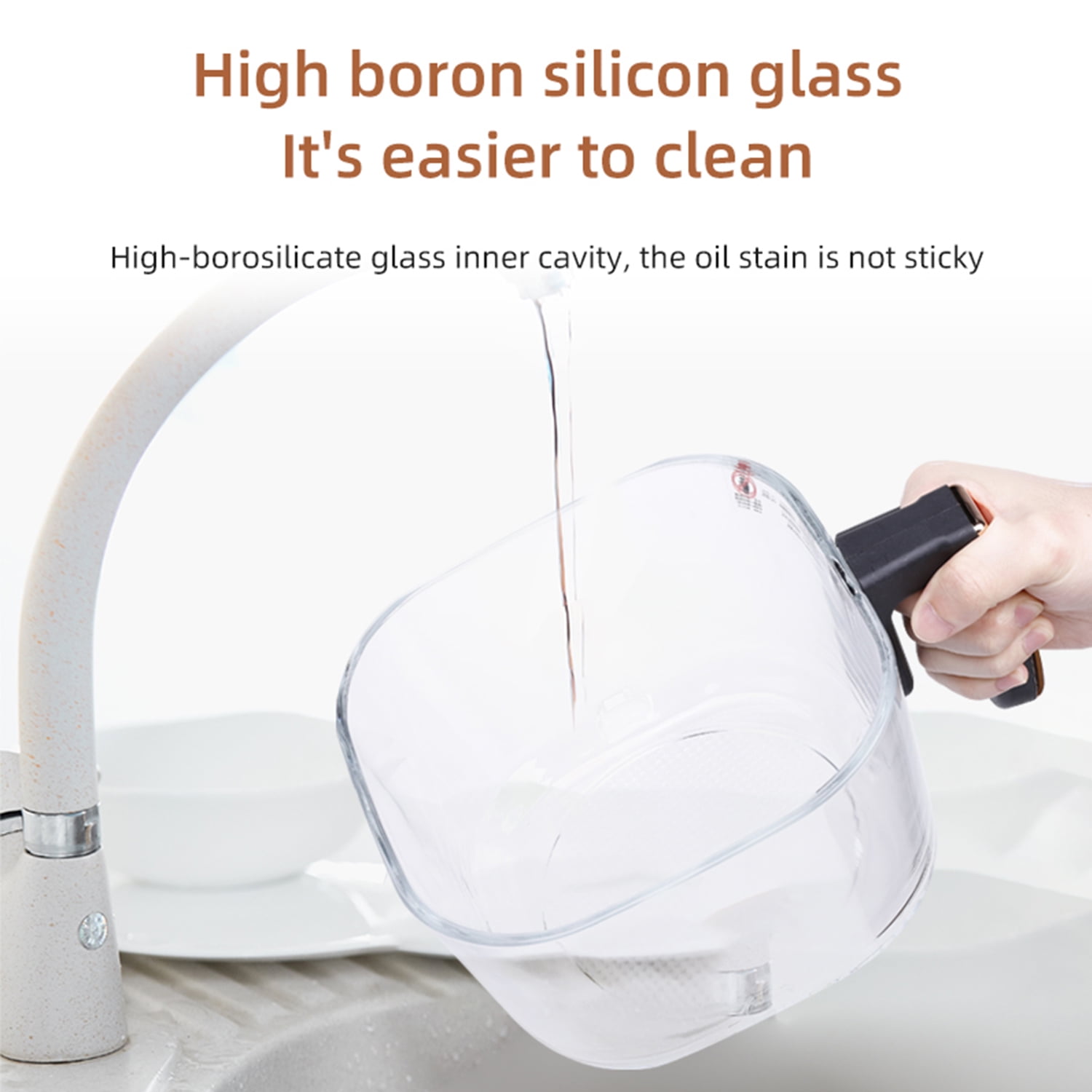 Wobythan Air Fryer 4.2 Quart White Deep Air Fryer With Voice Control, Oil-free Oven For French Fries - Image 3