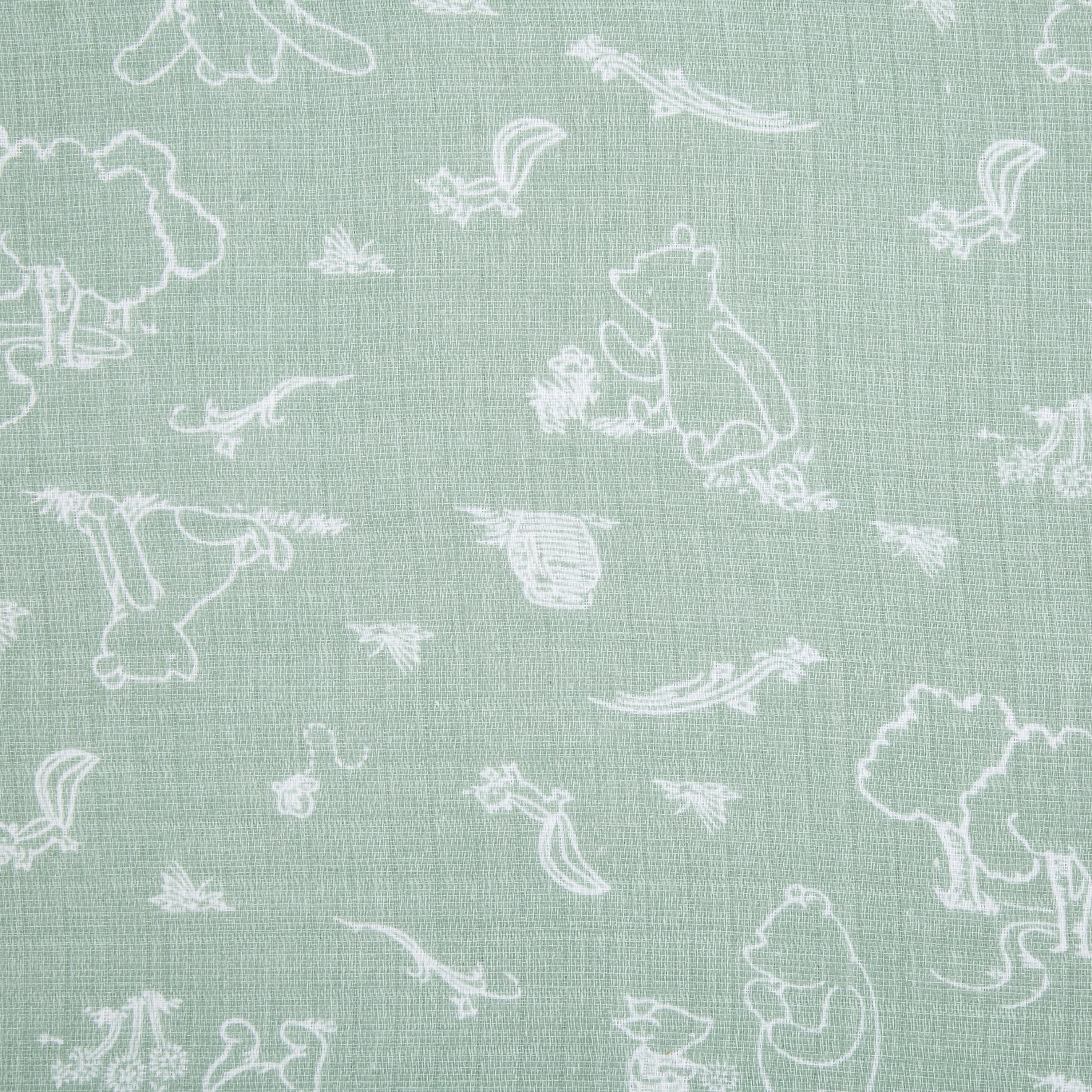 aden + anais x Disney Baby, Cotton Muslin Swaddle Blanket, Winnie the Pooh, Unisex, Infants, 4-Pk - Image 3