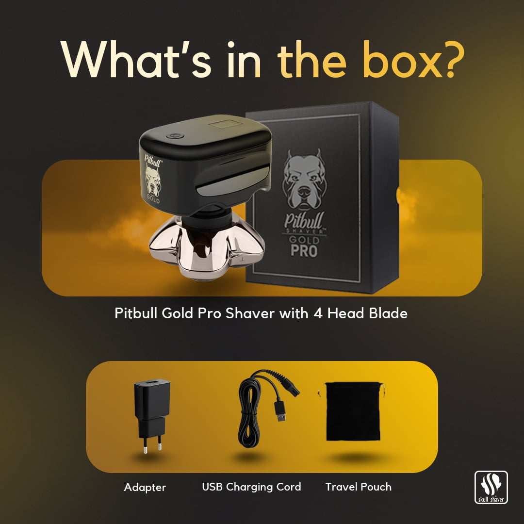 Pitbull Gold PRO Head and Face Shaver | USB charging cable included - Image 4