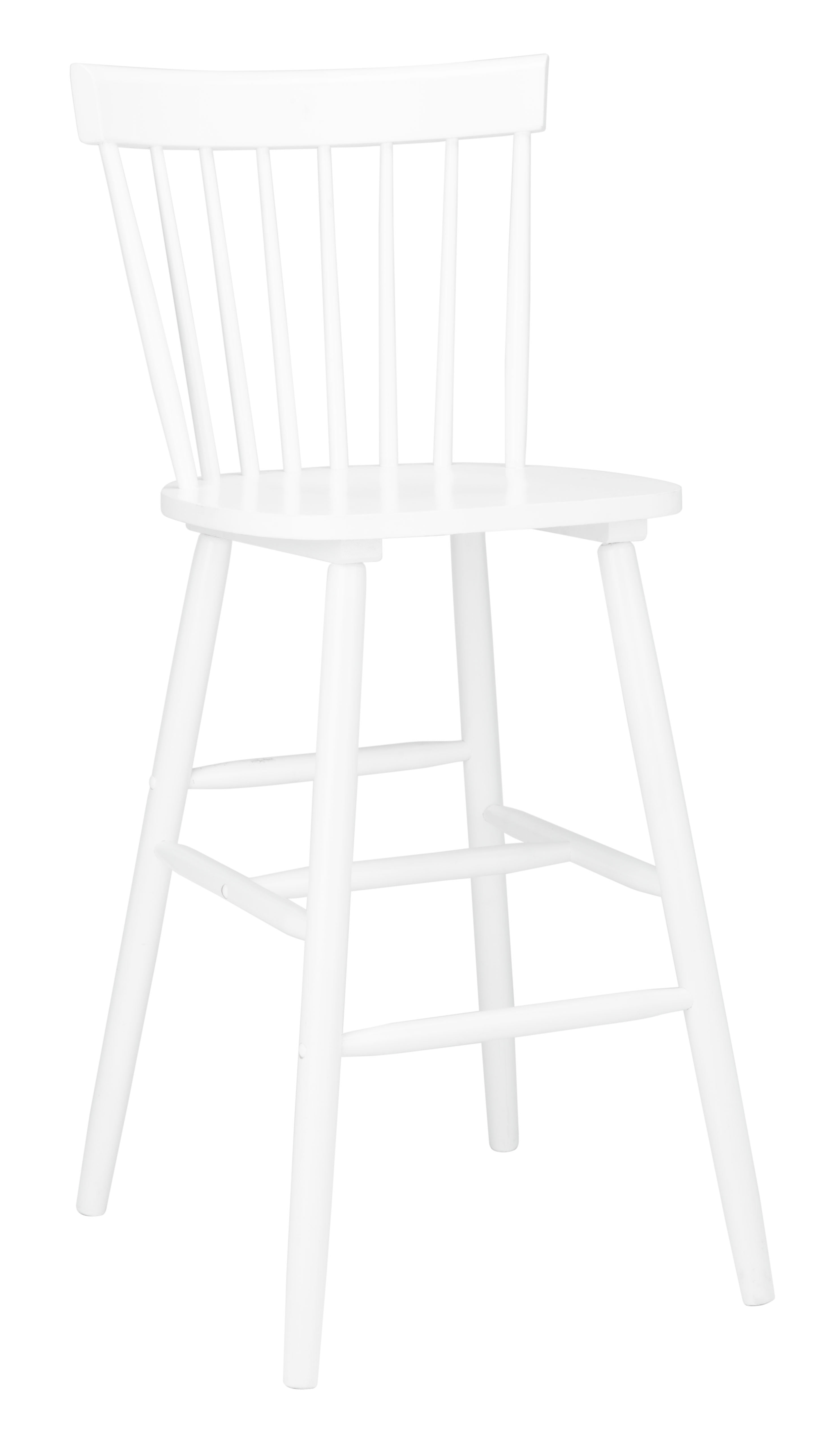 SAFAVIEH Providence Solid Spindle Back Bar Stool with Footrest, White - Image 7