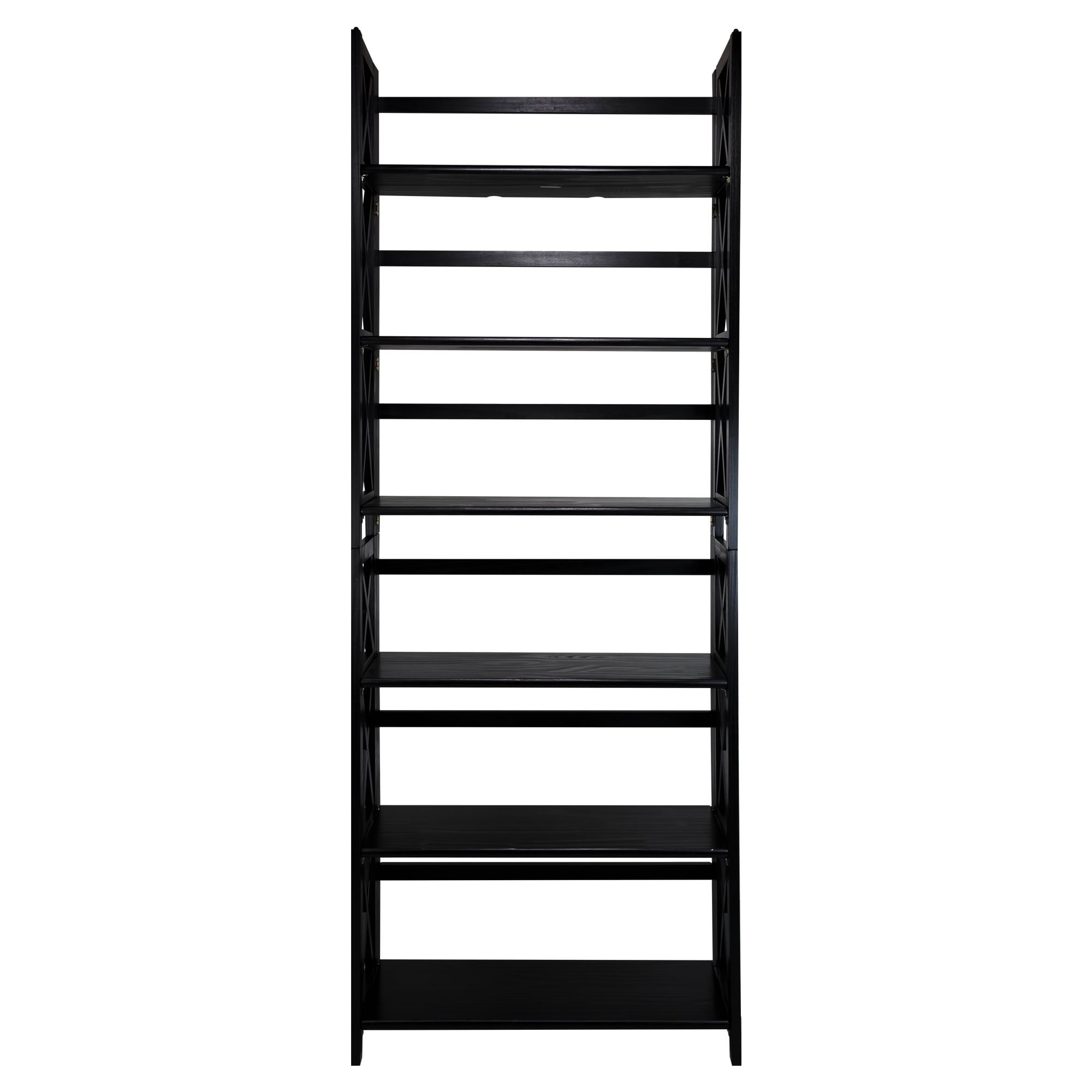 Casual Home Montego 3-Shelf Folding Bookcase -Black - Image 7