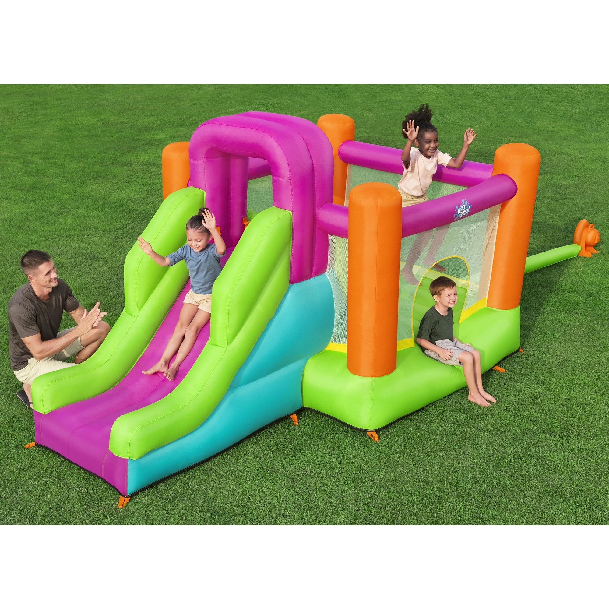 H2OGO! Slide Flyer Bounce House with Slide and Climbing Wall, Indoor/Outdoor, Ages 3+ - Image 3