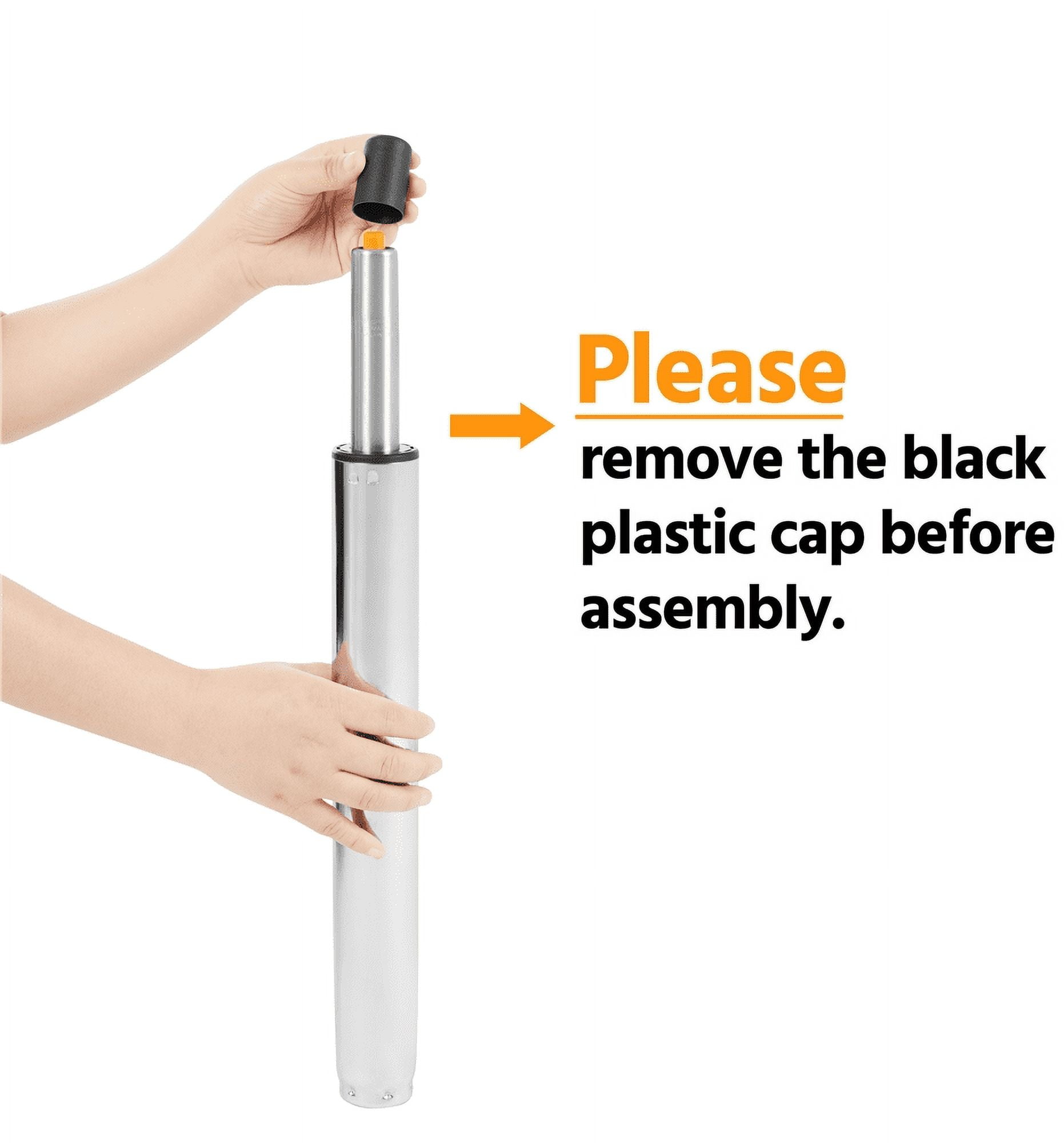 Renwick Bar Stool with Adjustable Height and Armrests, Set of 2, Gray - Image 3